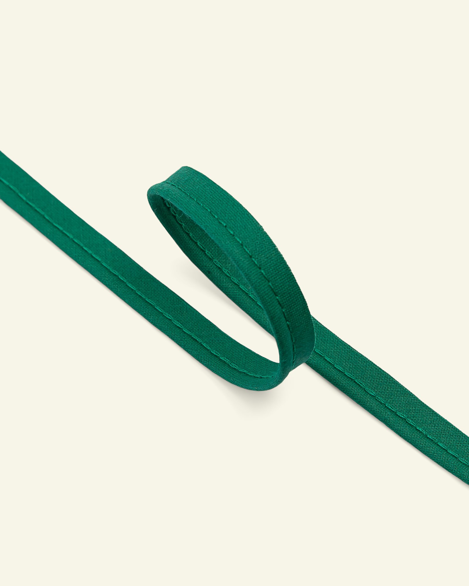 Pipingbånd bomuld 4mm grøn 5m 71087_pack