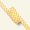 Pipingbånd bomuld 4mm tern gul/hvid 3m