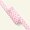 Pipingbånd bomuld 4mm tern rosa/hvid 3m