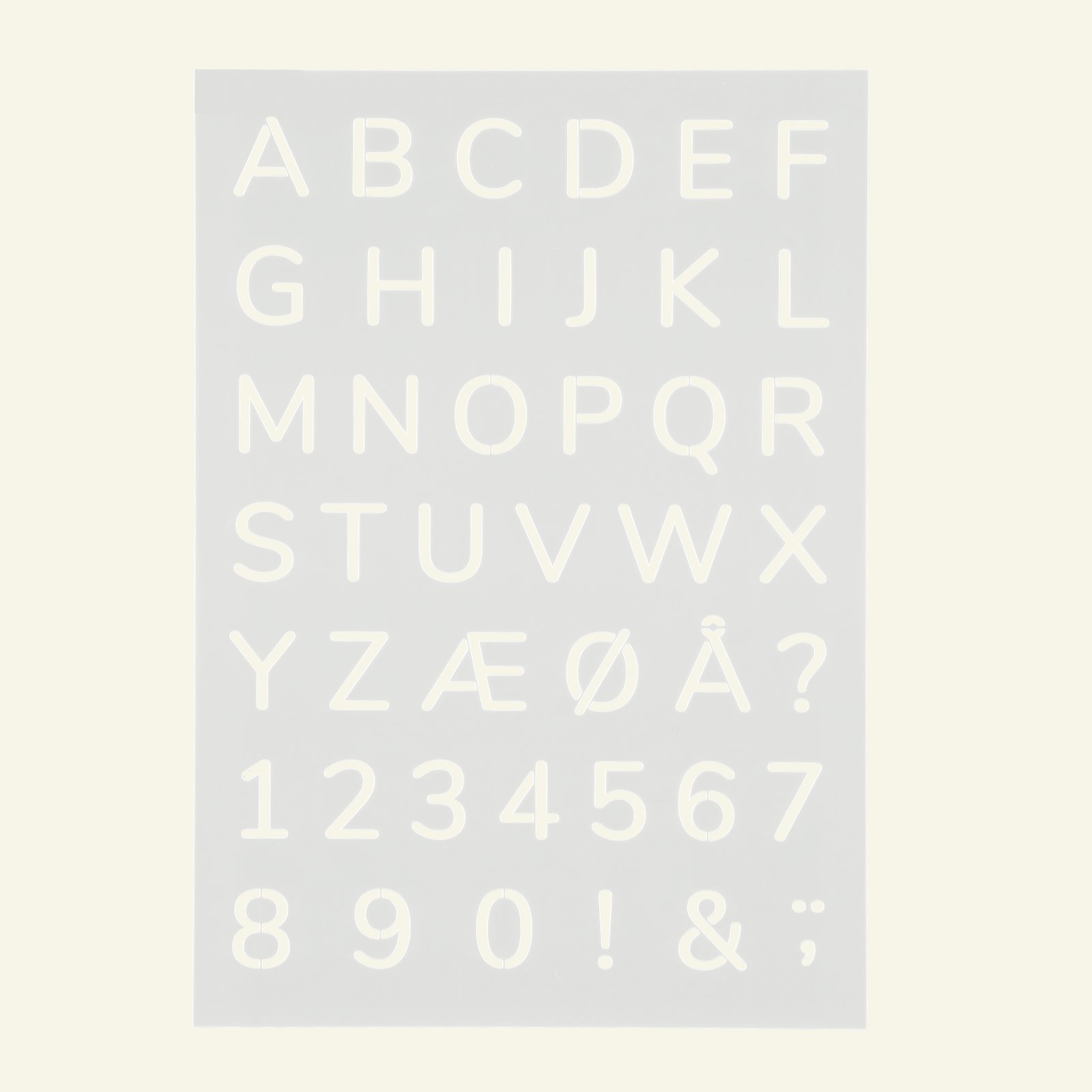 Plaststencil alfabet 21x30cm 29152_pack