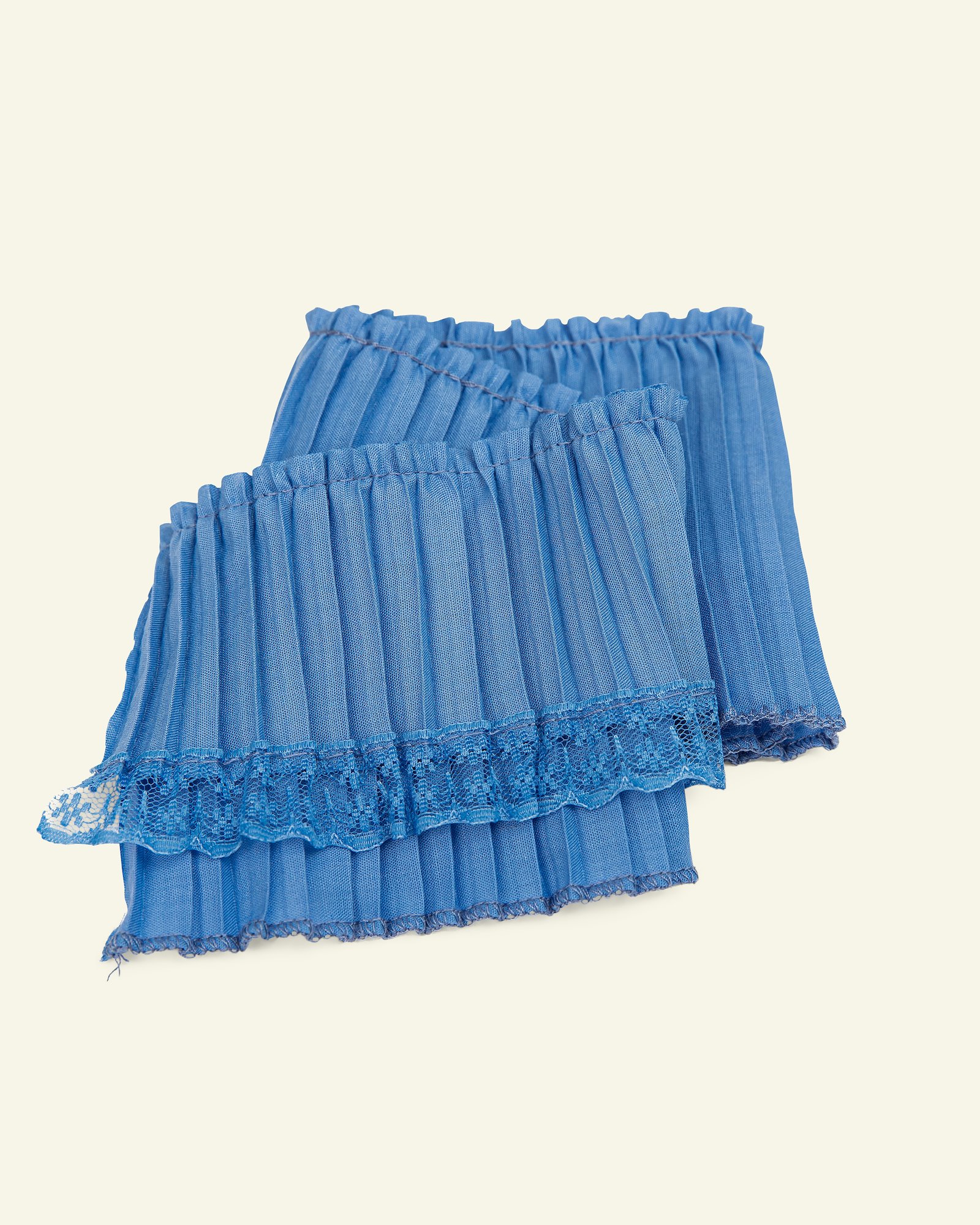 Pleat w/lace 8x120cm blue 1pcs 96325_pack