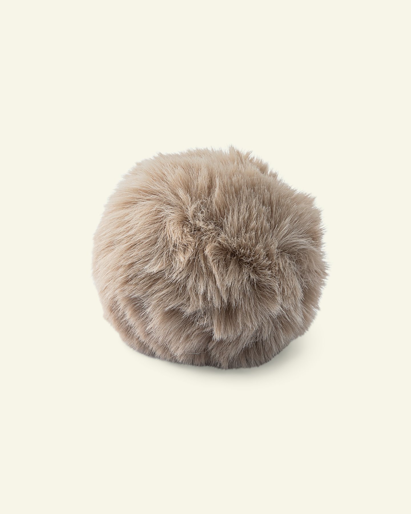 Pompon w/elastic 10cm fake fur beige 21502_pack
