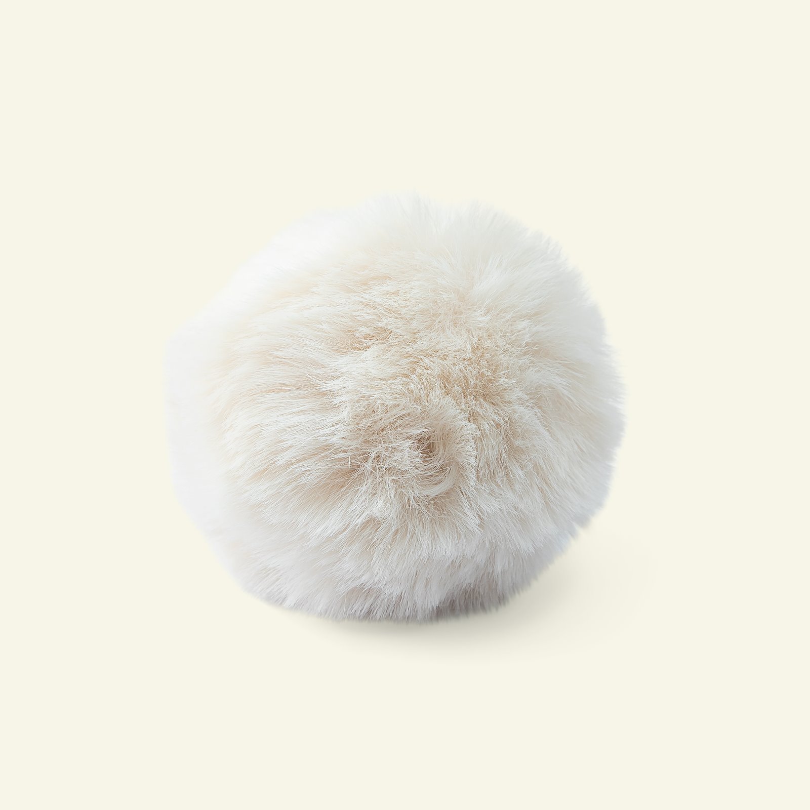 Pompon w/elastic 10cm fake fur off white 21504_pack