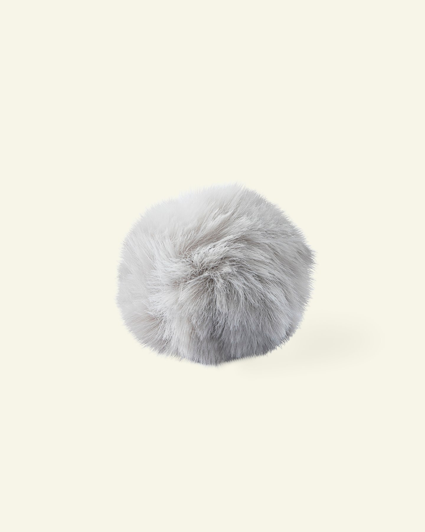 Pompon w/elastic 7cm fake fur light grey 21507_pack