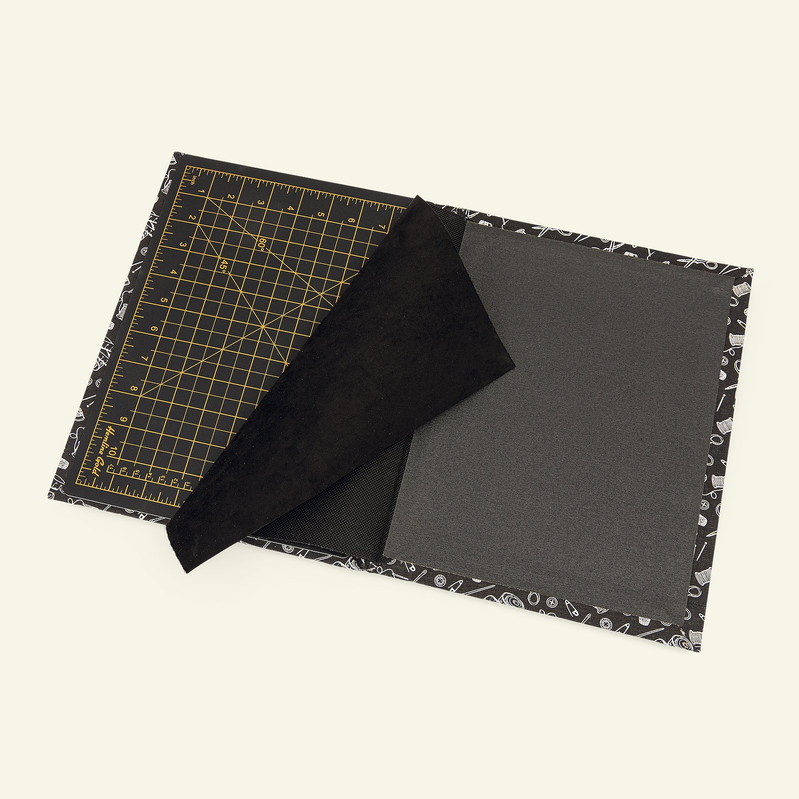 Quilter's muti-mat 4-i-1 21x30cm black 40915_pack