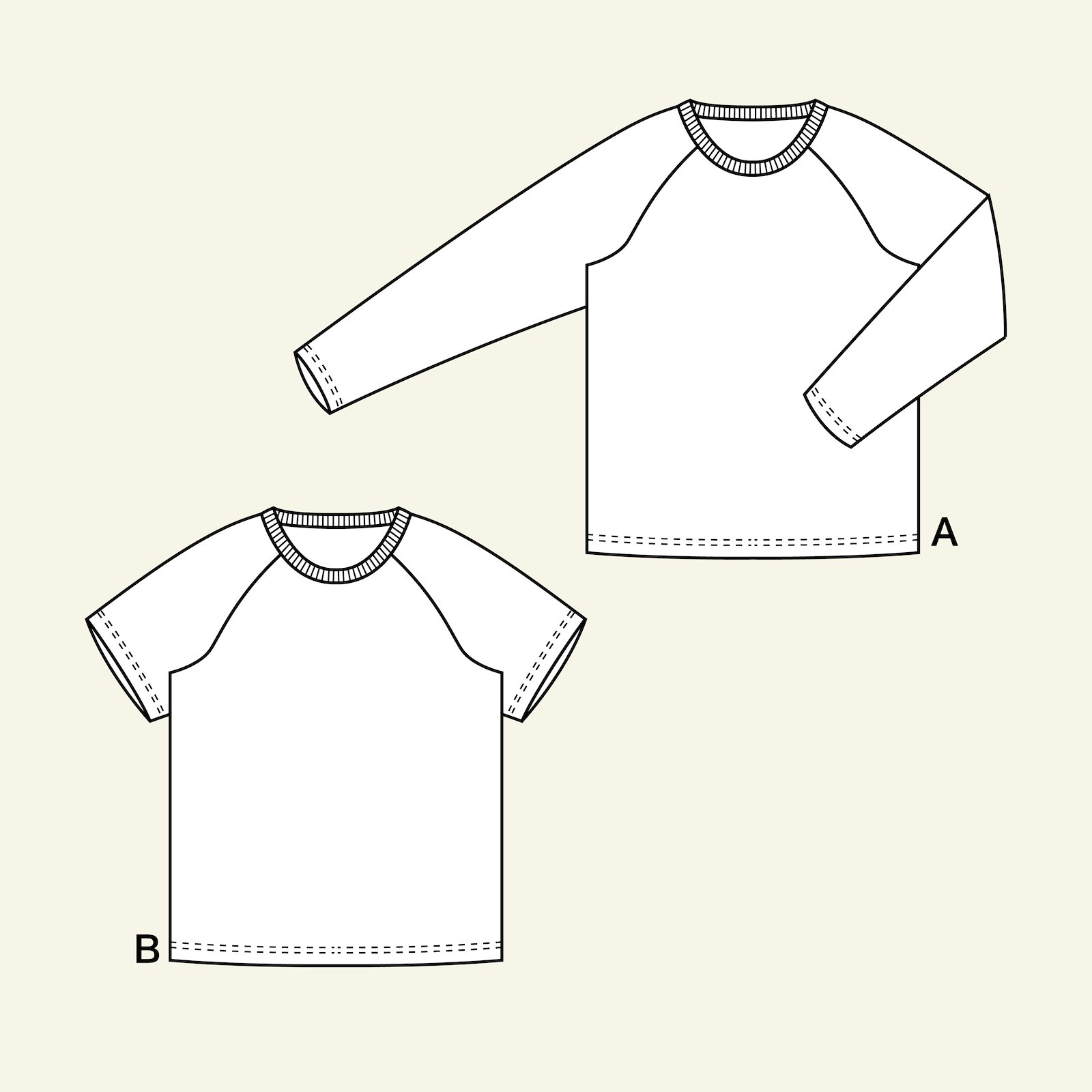 Raglan genser og t-skjorte p62018_pack