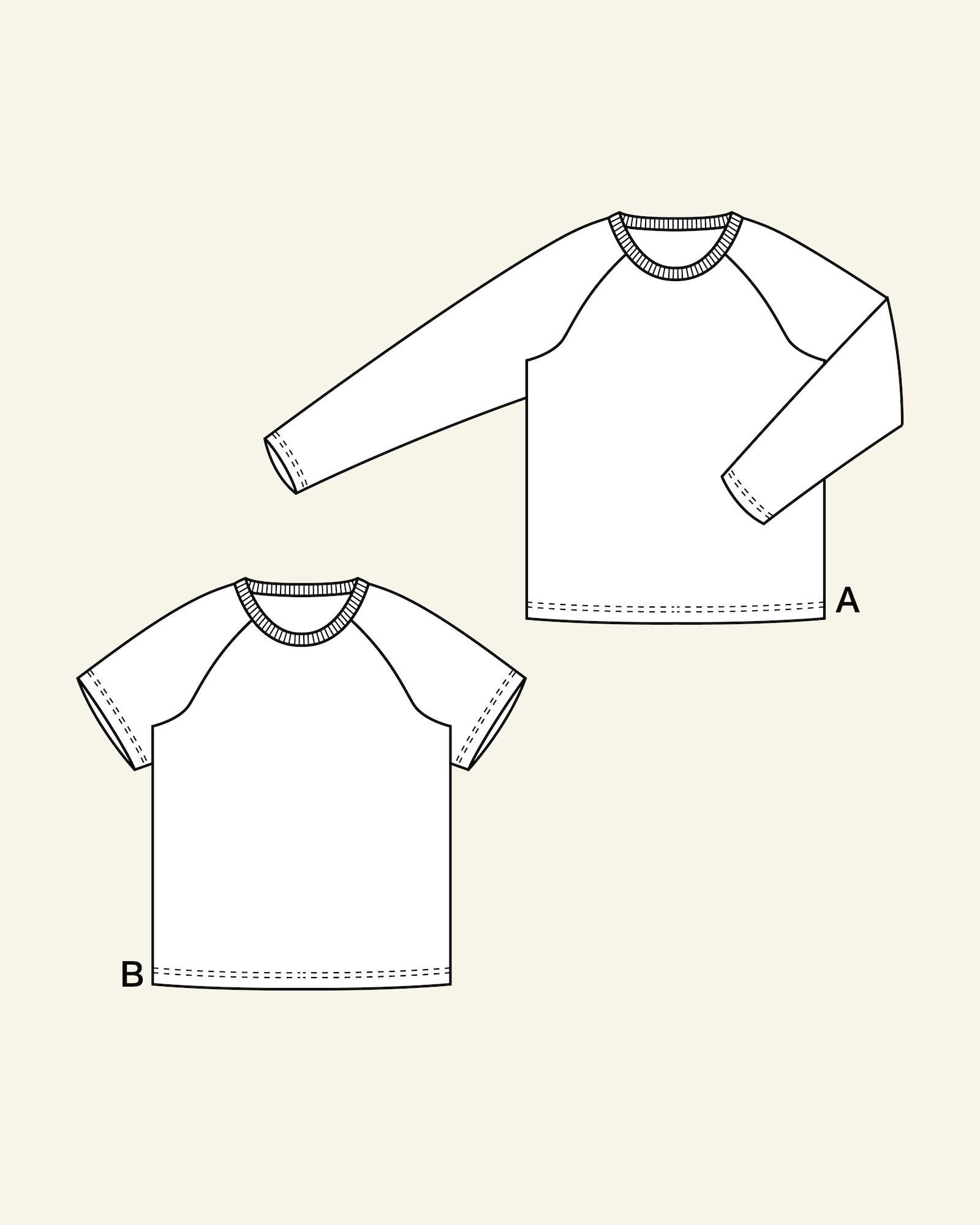 Raglan genser og t-skjorte p62018_pack