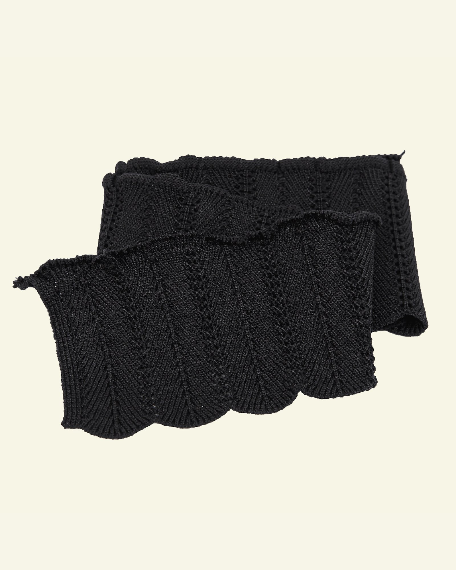 Rib knitted 6x55cm black 1pc 96177_pack