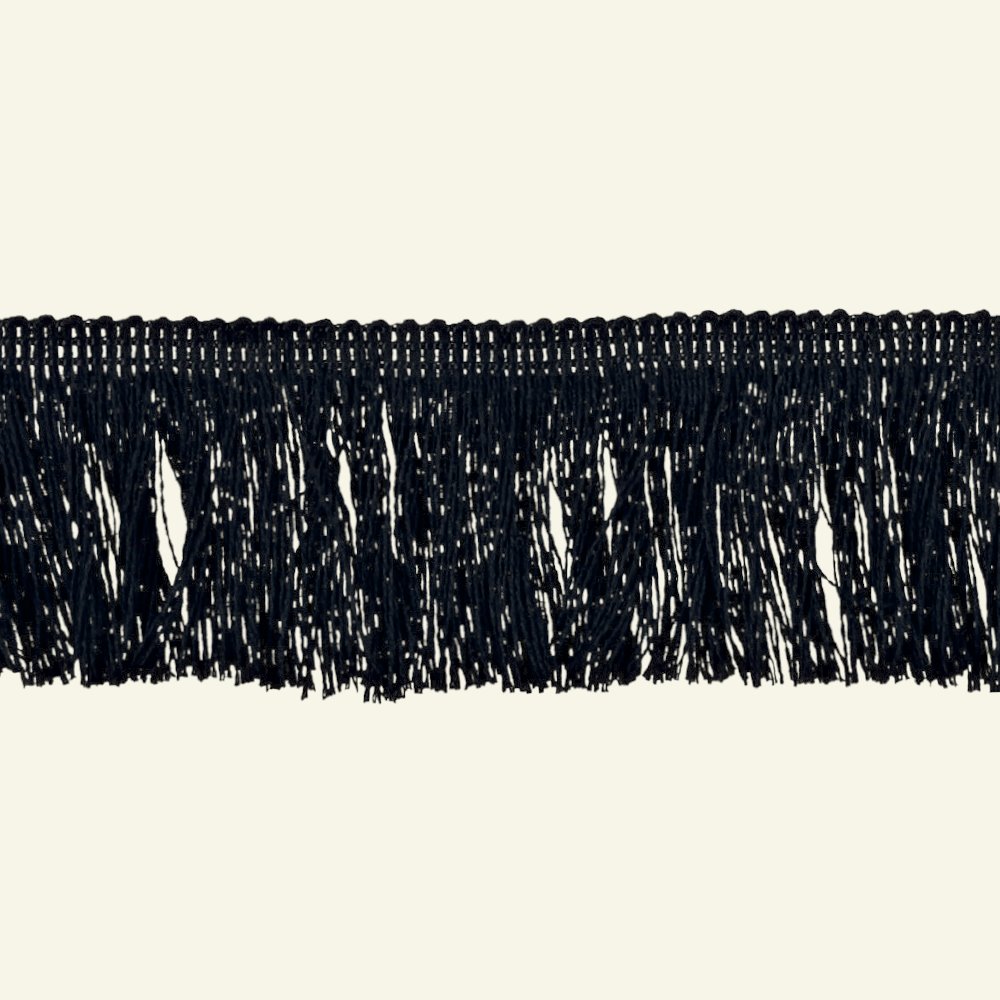 Ribbon fringe 45mm black 3m 96308_pack