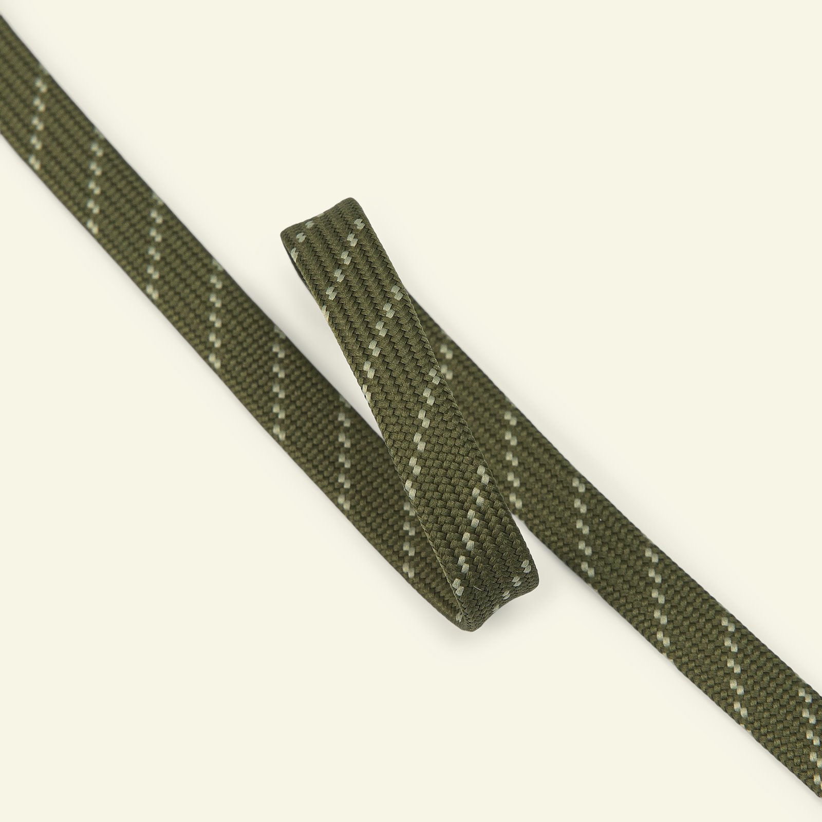 Ribbon tube 10mm green/nature 2m 22426_pack