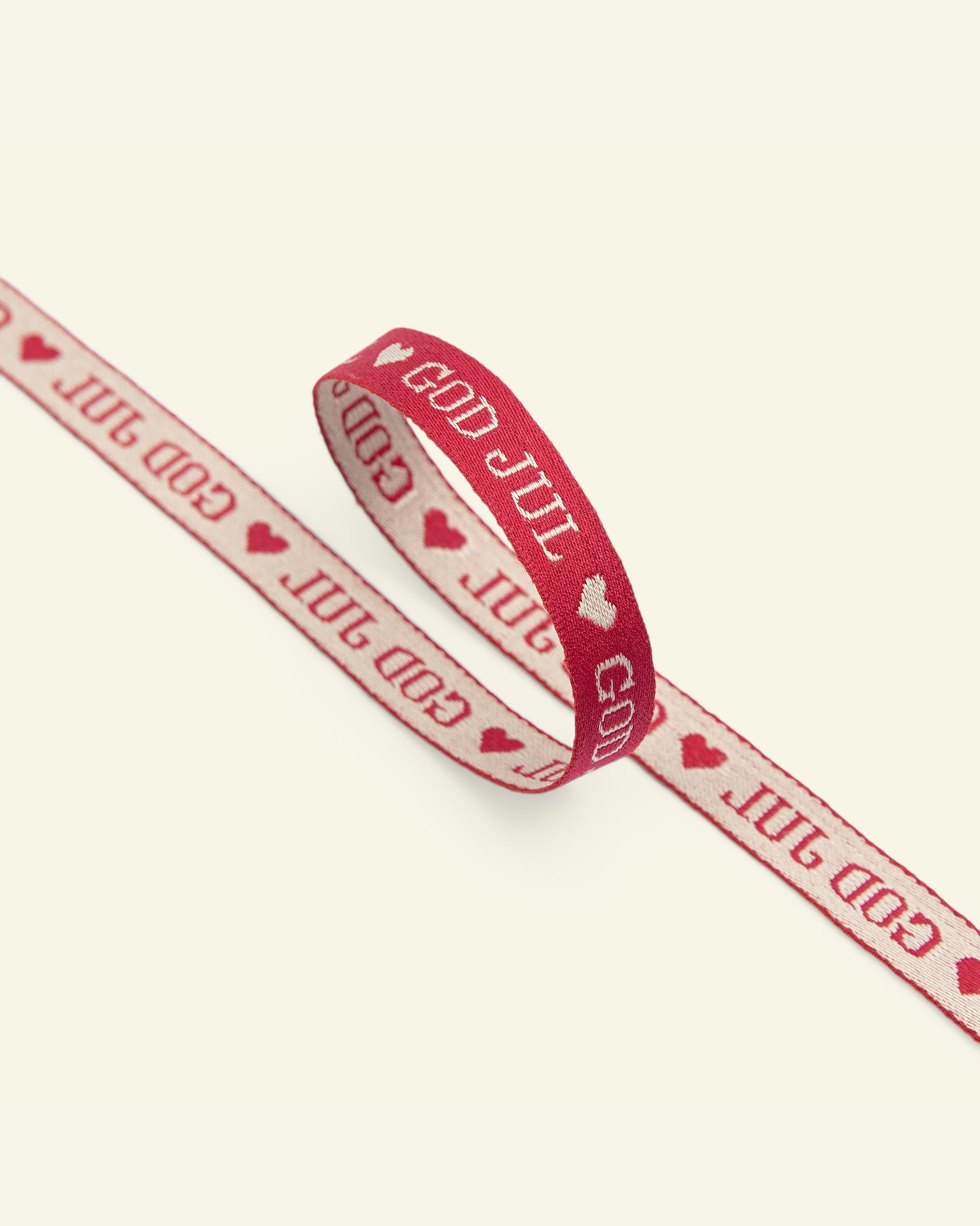 Ribbon woven 10mm "God Jul" red/sand 3m 20688_pack.png