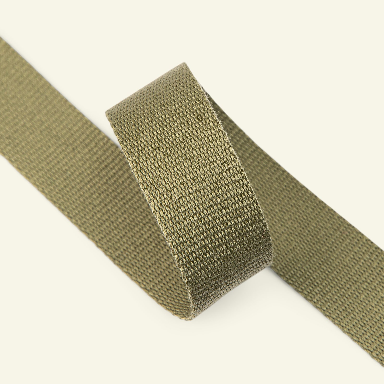 Ribbon woven 25mm olive 3m 22299_pack