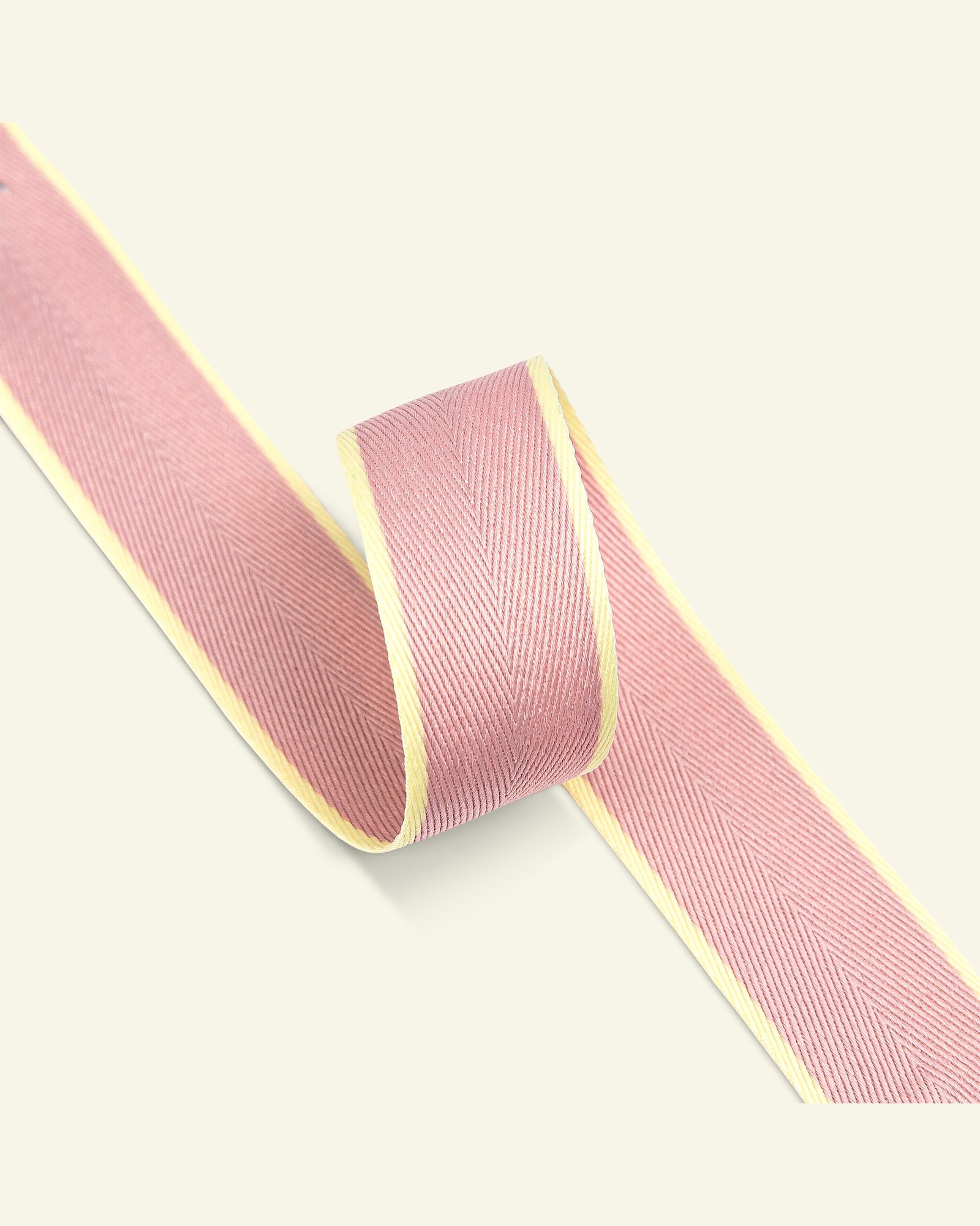 Ribbon woven 25mm rose/yellow 3m 21375_pack