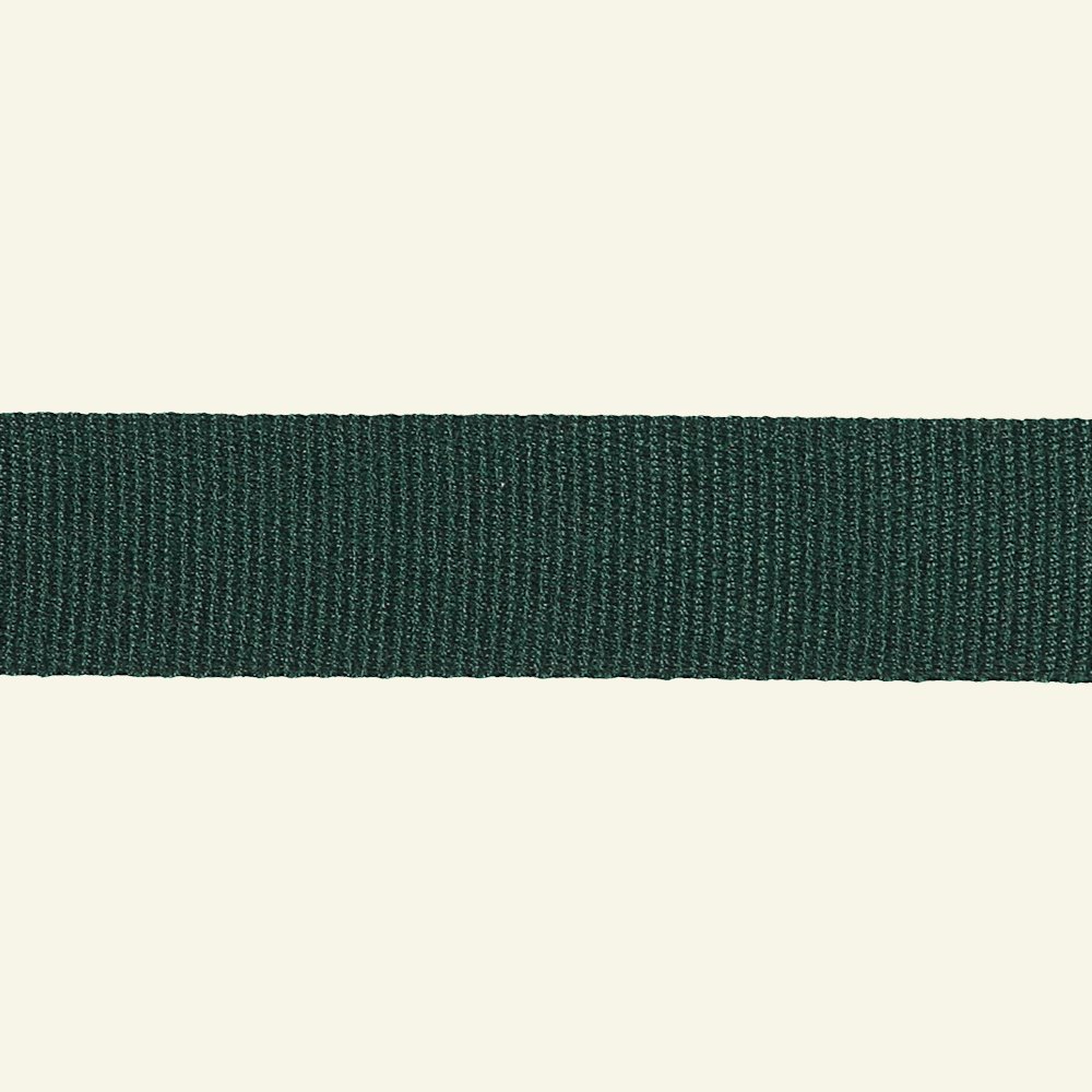 Dark green cotton ribbon