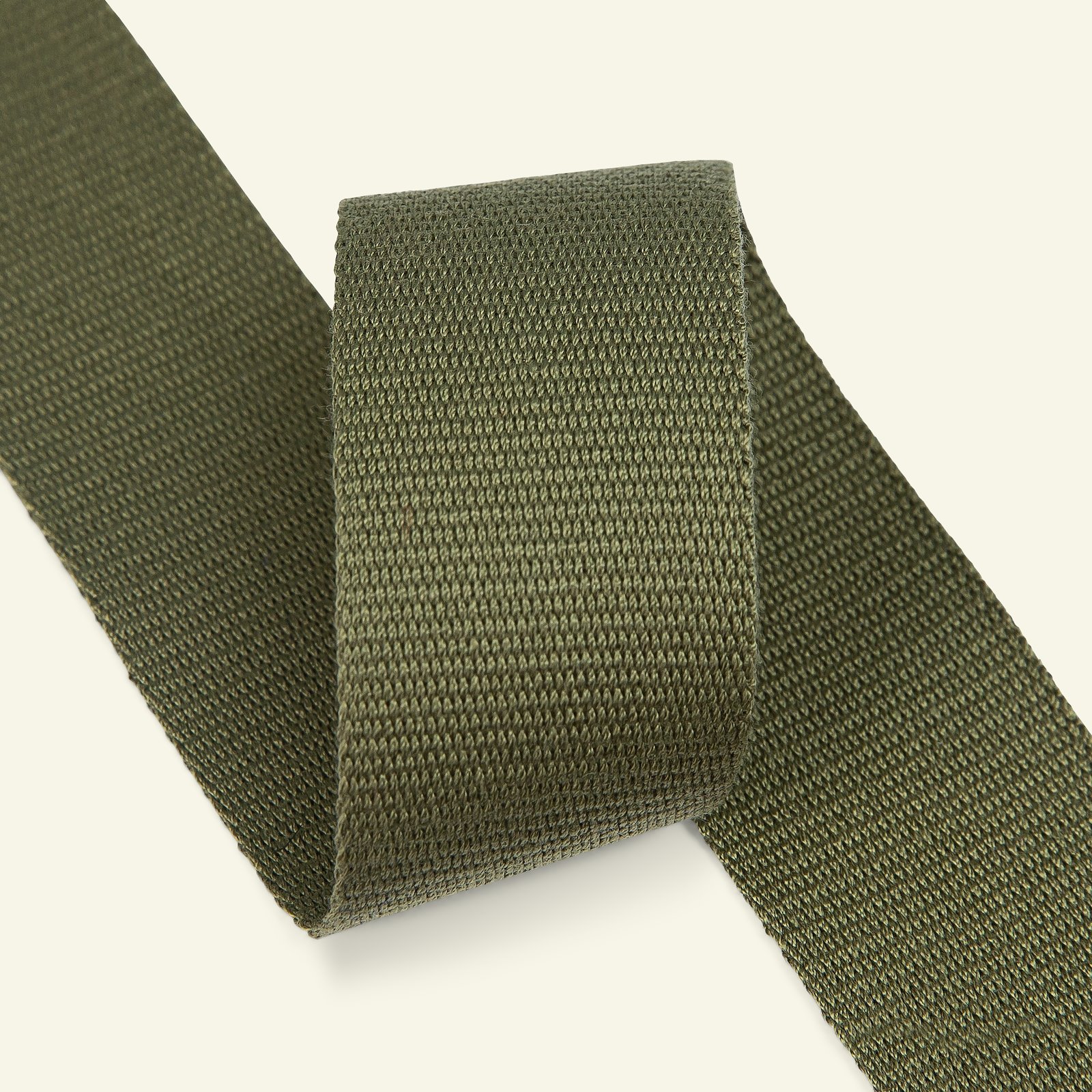 Ribbon woven 38mm olive 3m 21444_pack