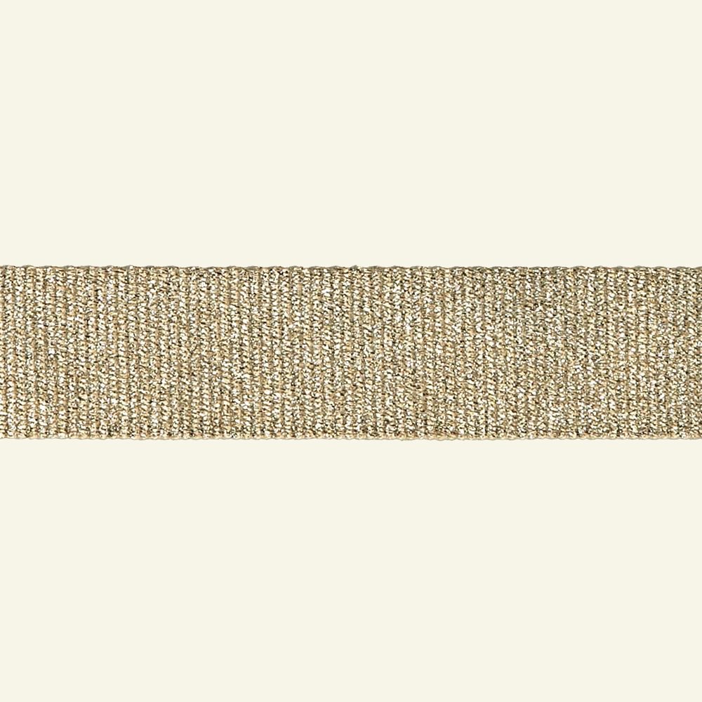 Ribbon woven 38mm sand/gold lurex 2m 80196_pack
