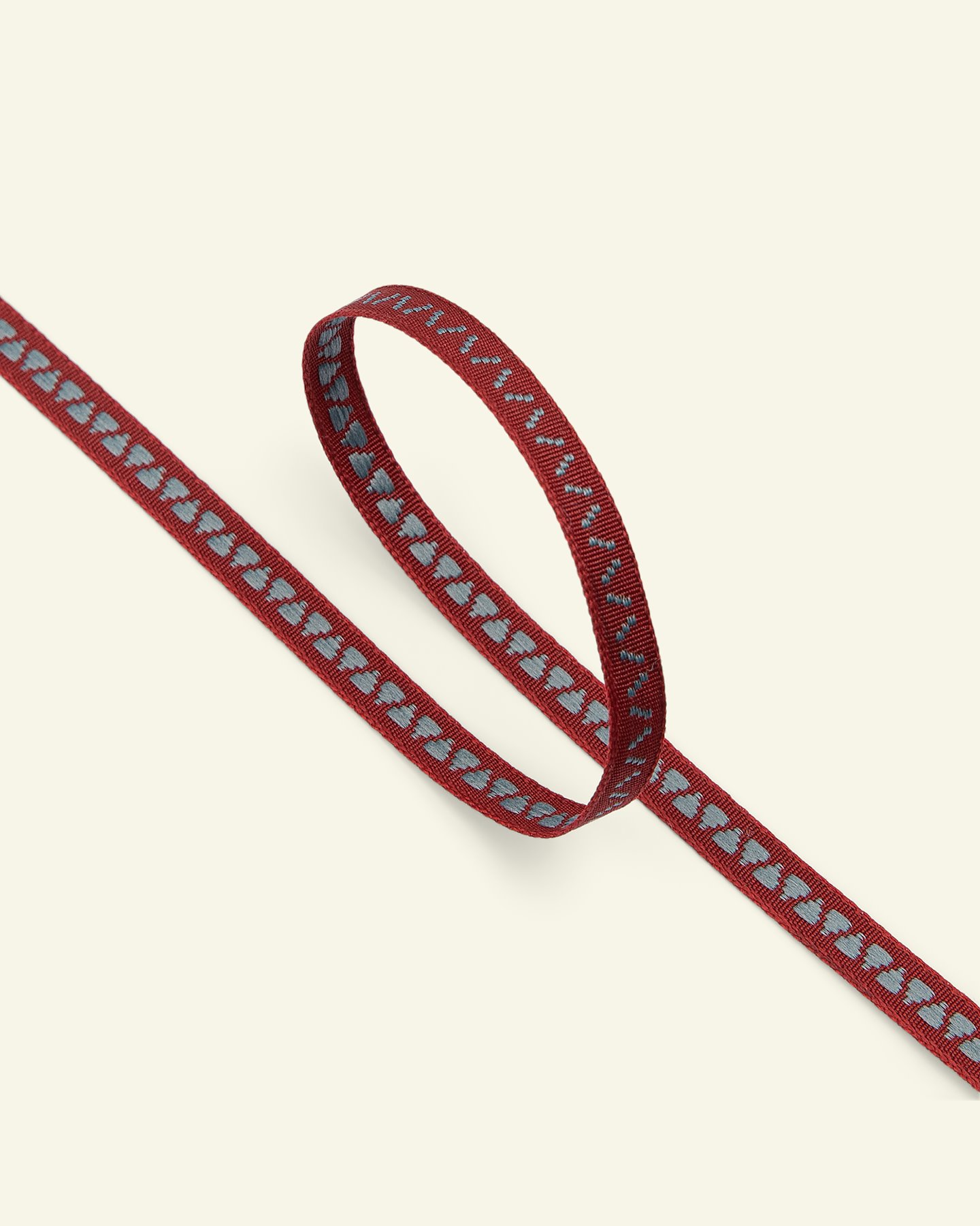 Ribbon woven 7mm dark red 3m 22253_pack