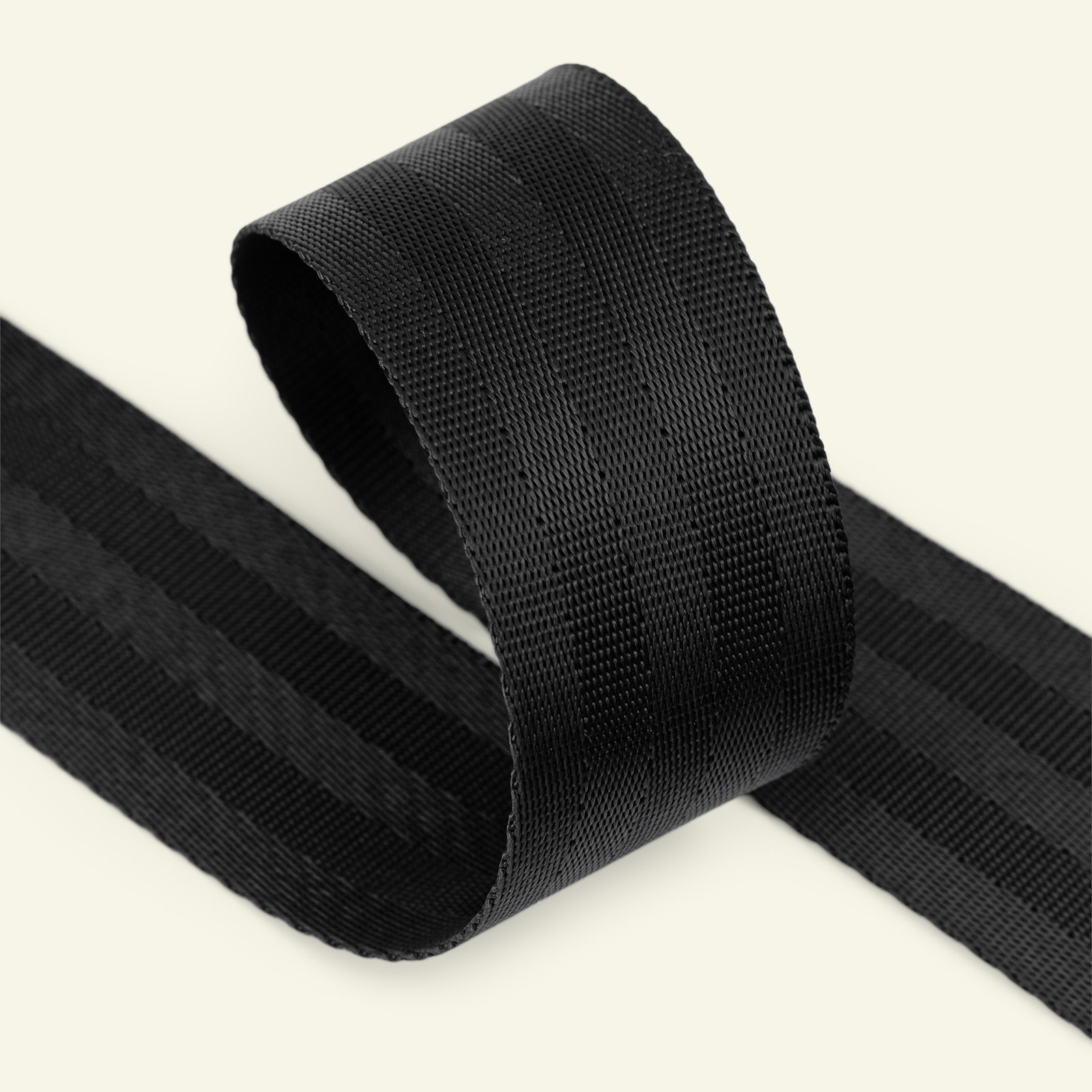 Ribbon woven nylon 38mm black 4m 80162_pack