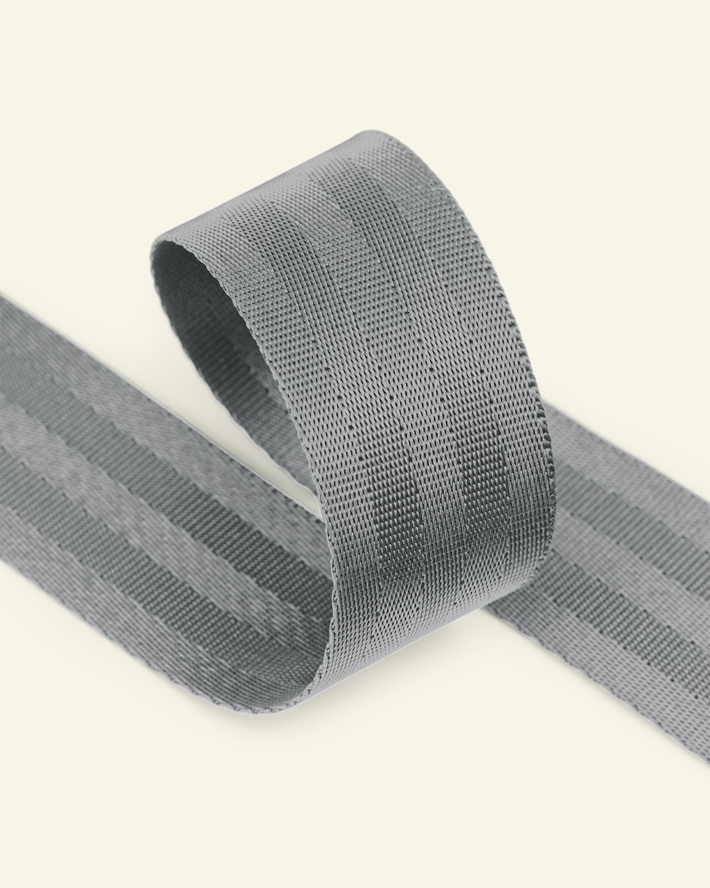 Ribbon woven nylon 38mm grey 4m 80182_pack