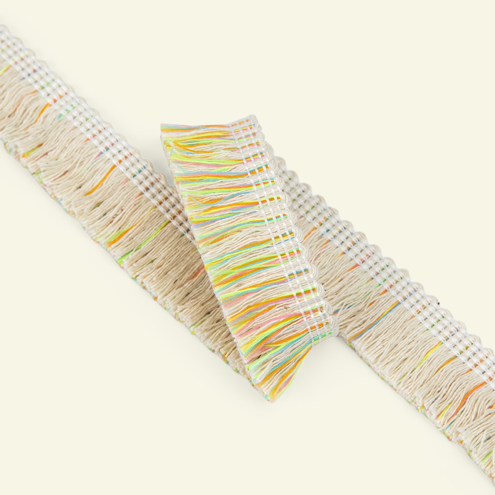 Ribbon woven w/fringes 20mm mix col. 2m 22431_pack