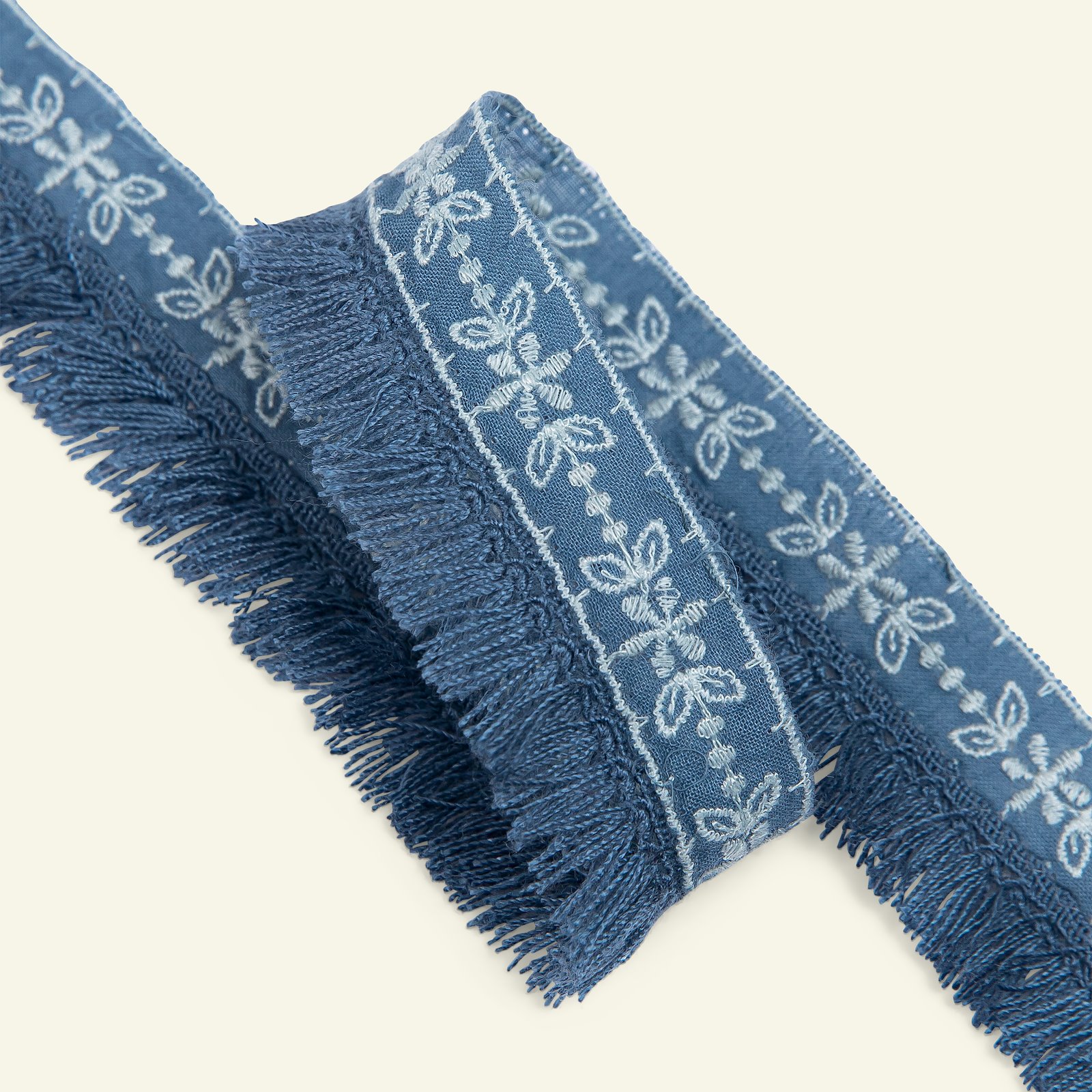 Ribbon woven w/fringes 30mm cobalt 1,5m 96330_pack