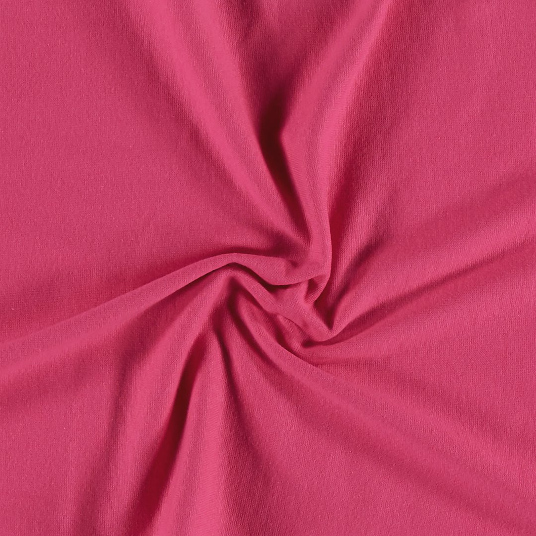 Billede af Rundstrikket rib 1x1 klar pink
