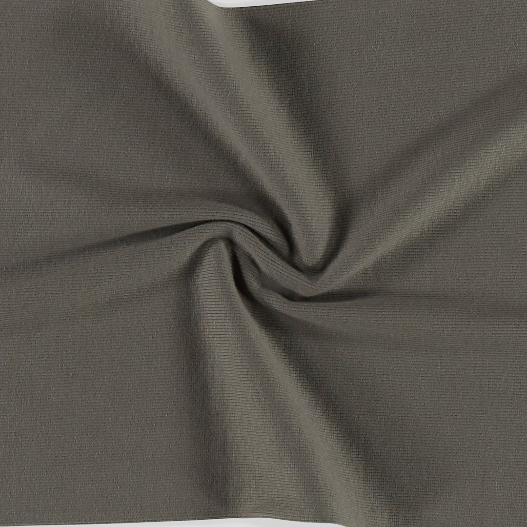 Billede af Rundstrikket rib 2x1 mørk grå