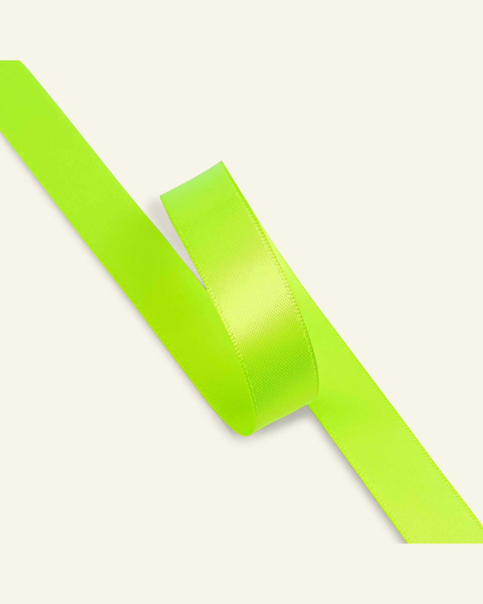 Satin ribbon 15mm neon green 25m 27382_pack
