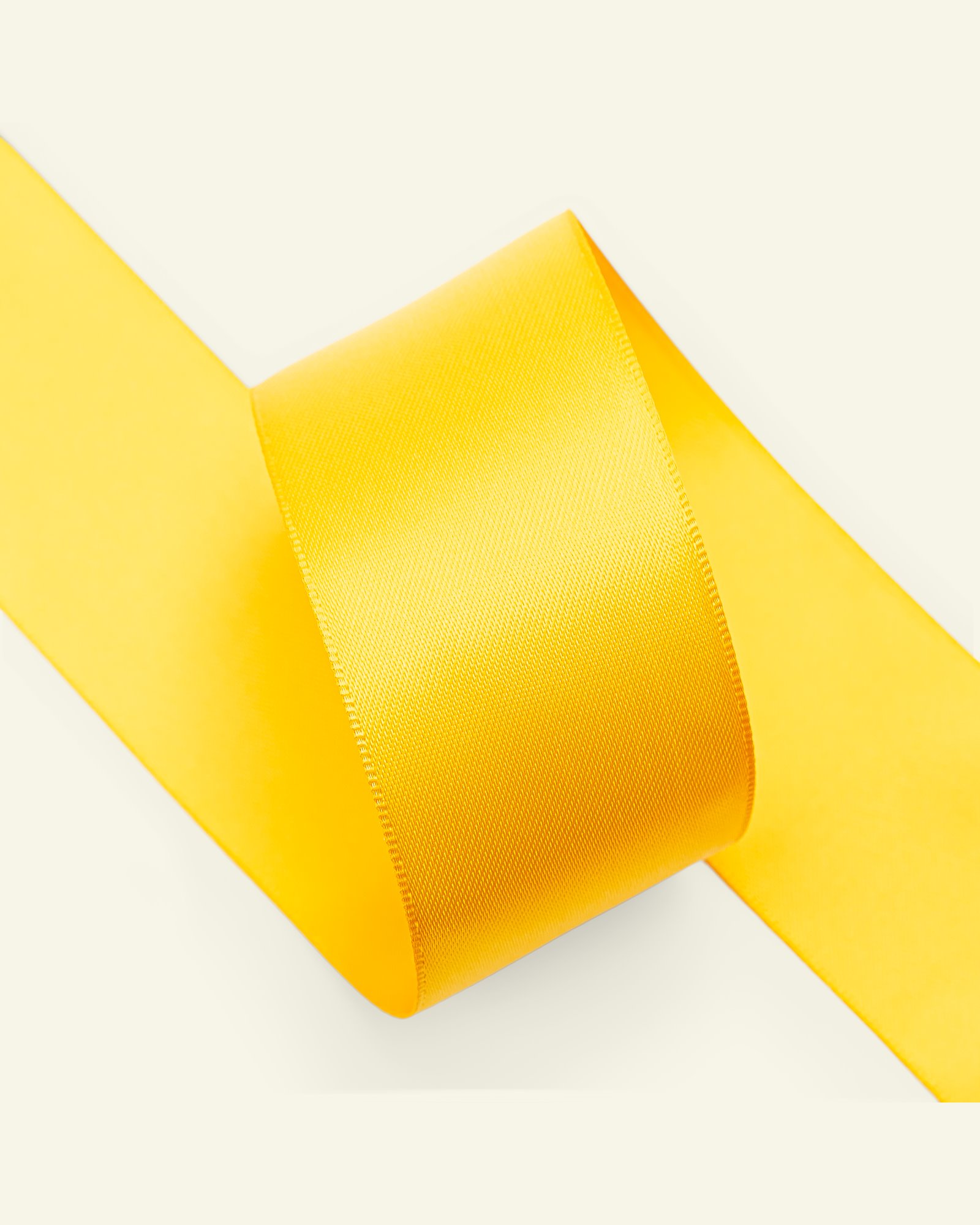 Satin ribbon 38mm yellow 25m 27505_pack