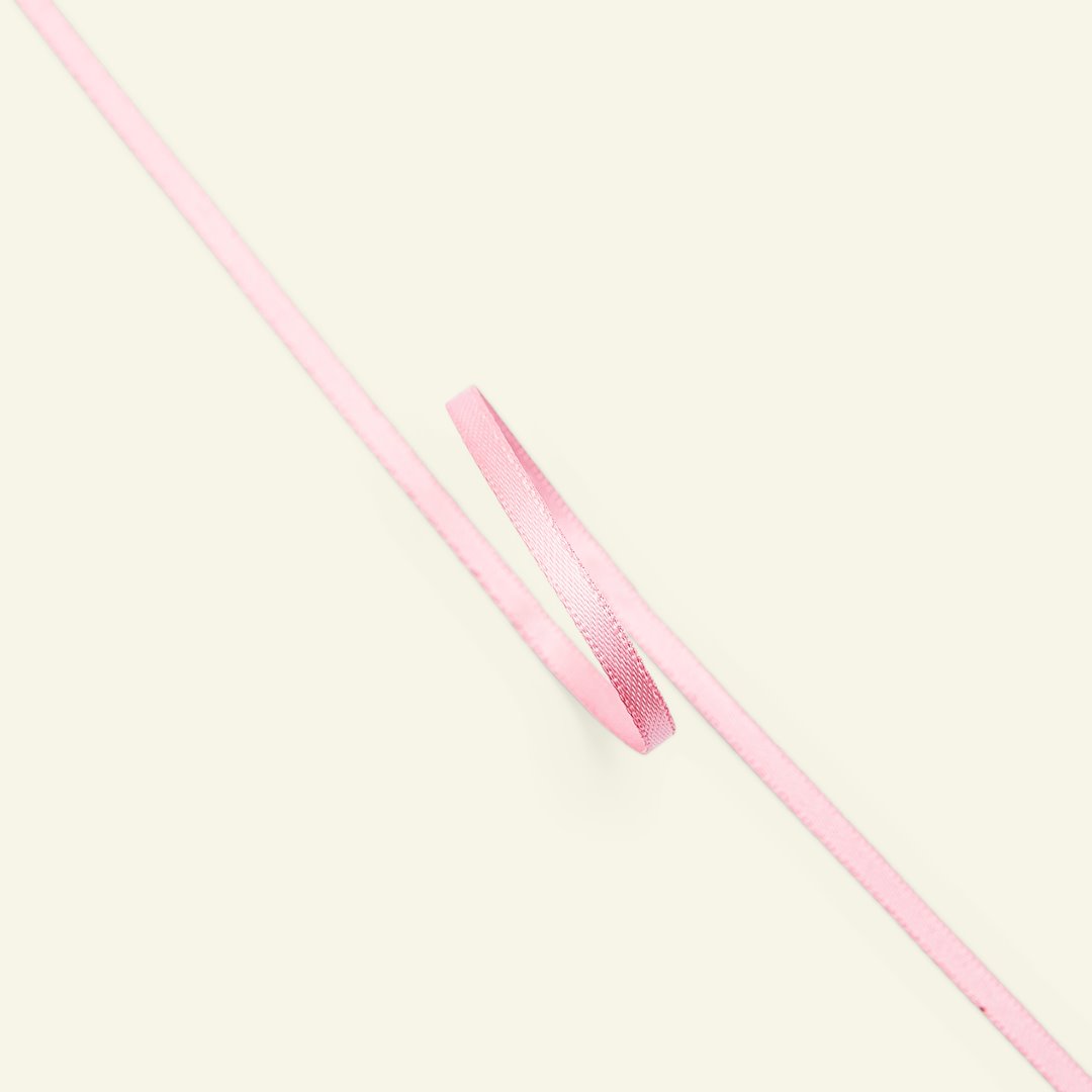 Billede af Satinbånd 3mm gl. rosa 10m