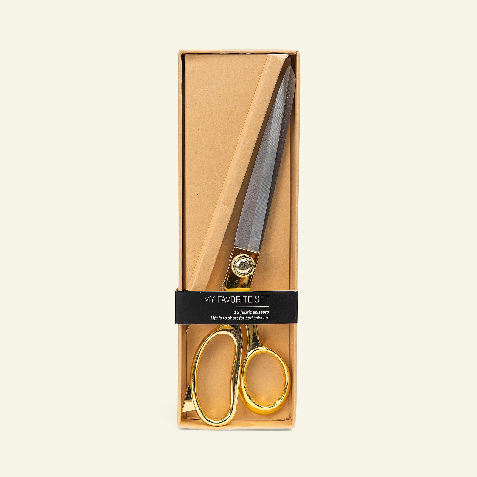 Scissors 27cm gold 42056_pack_c