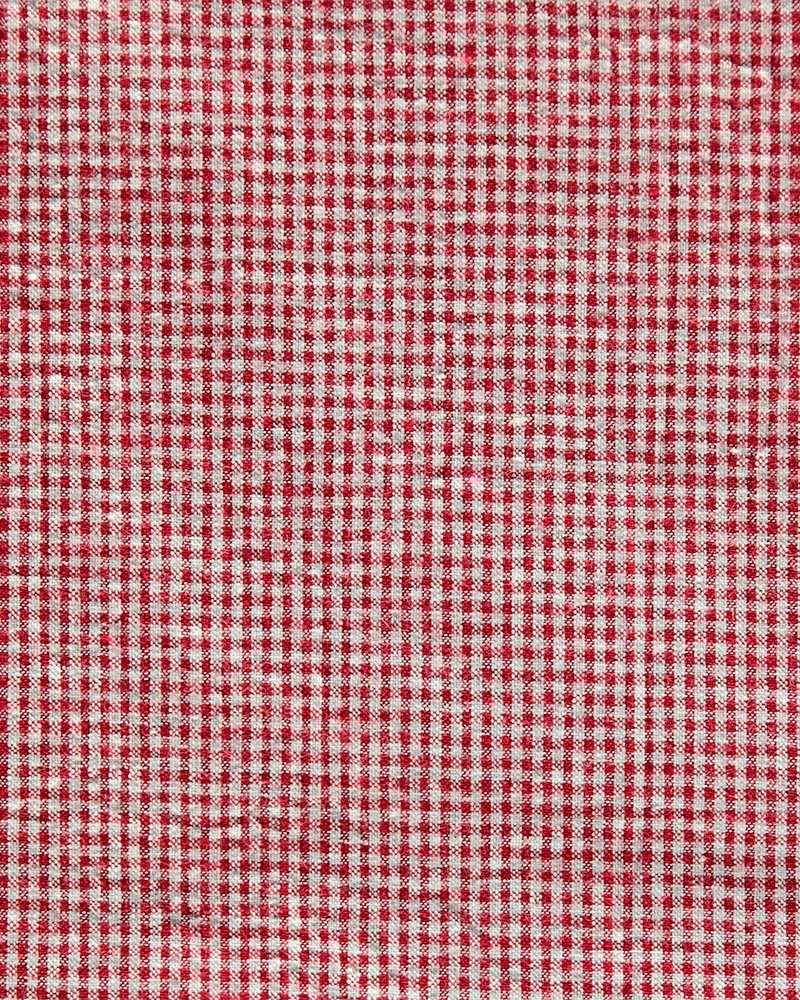 Seersucker red yarn dyed check 510183_pack