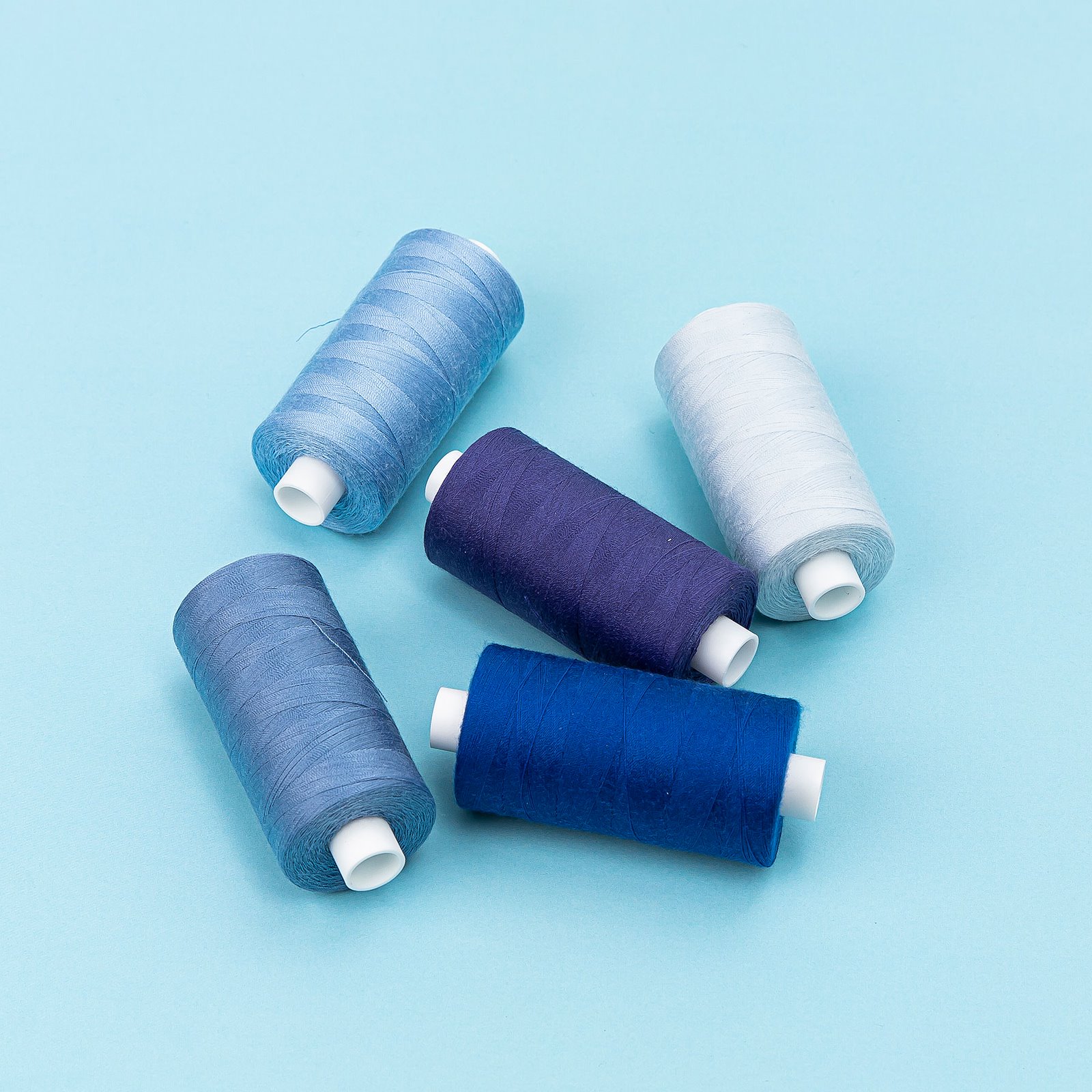 Sewing thread bluepurple 1000m 12029_12020_12034_12102_12022_bundle