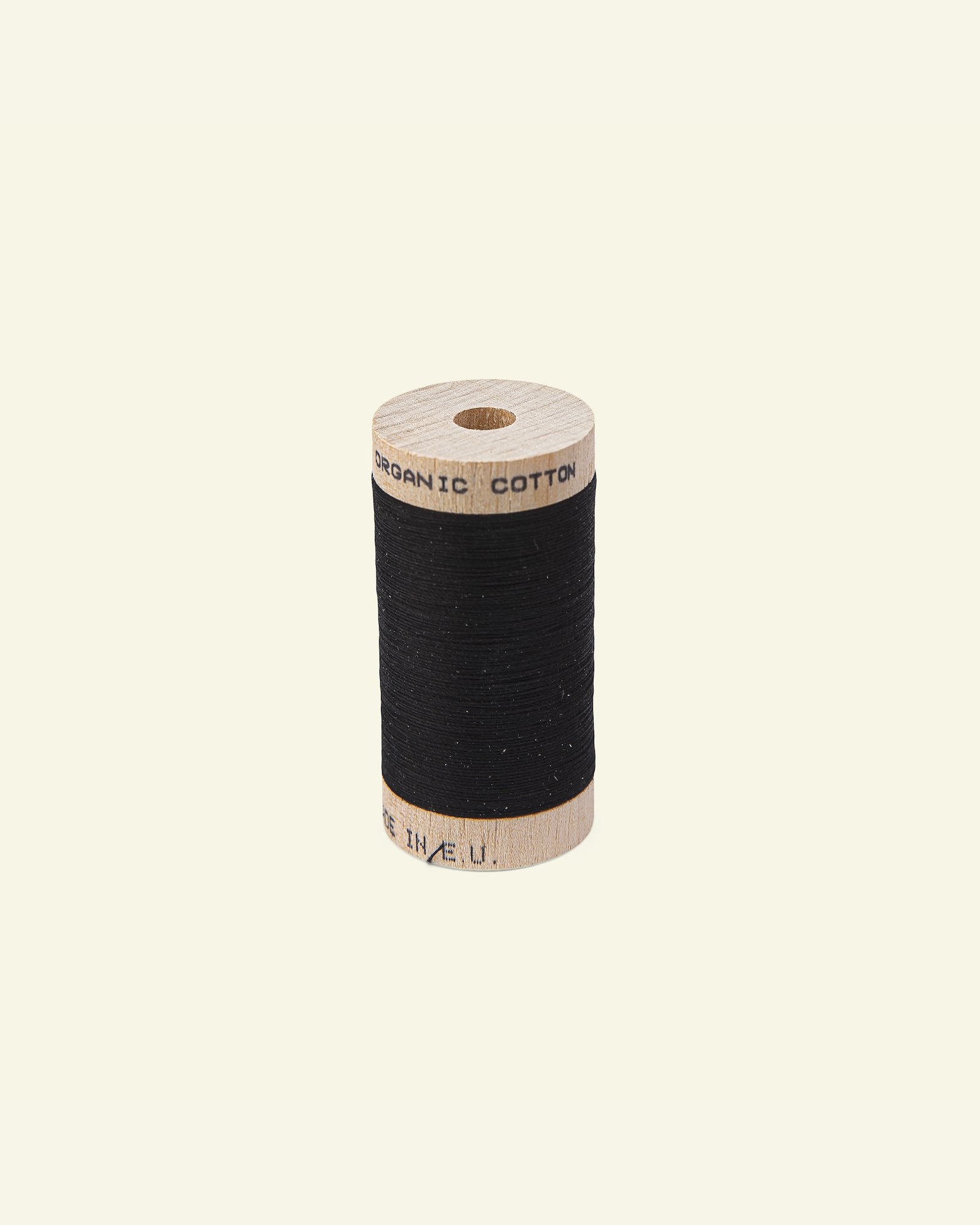Sewing thread organic cotton black 100m 18043_pack