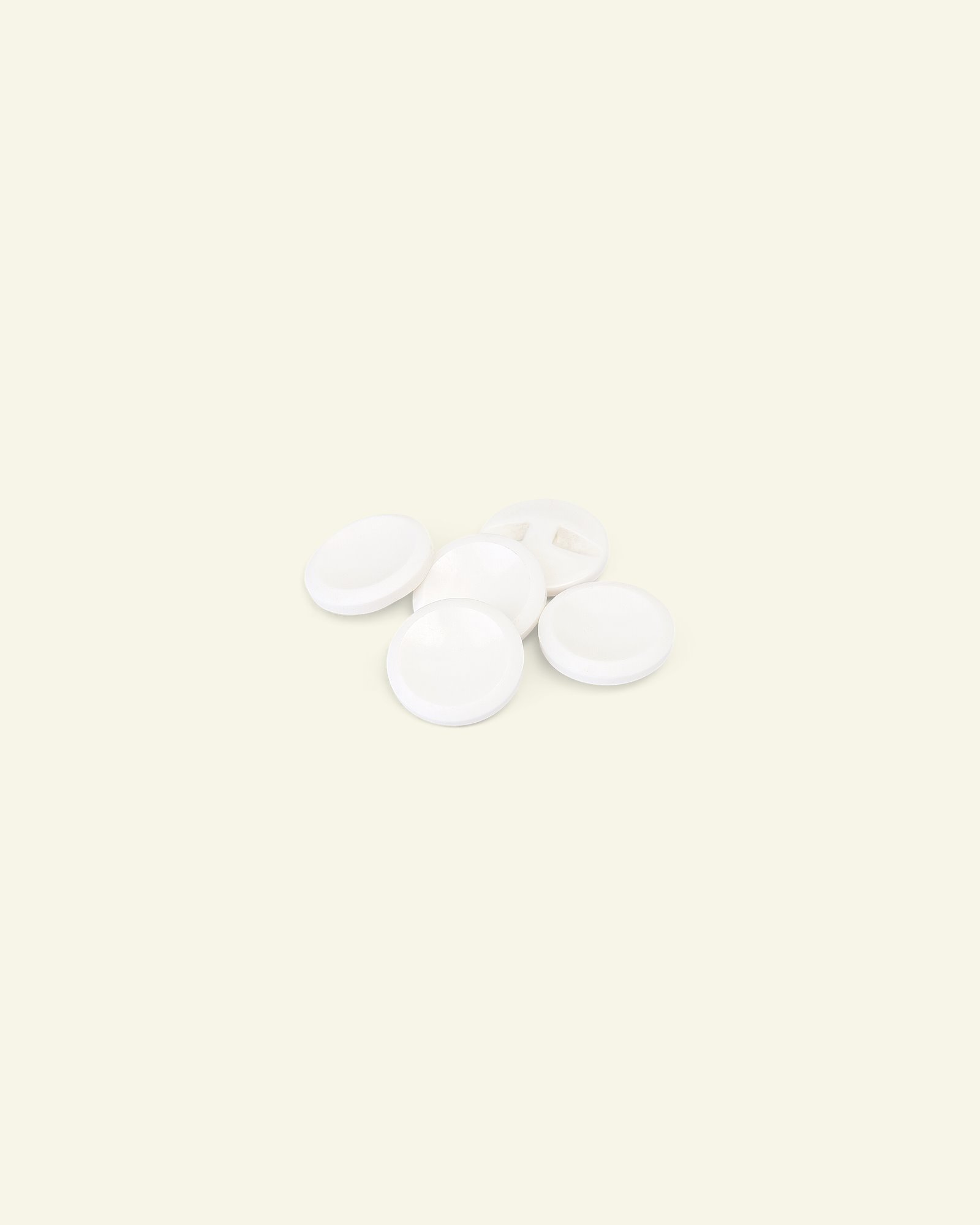 Shank button 15mm white 5pcs 33075_pack