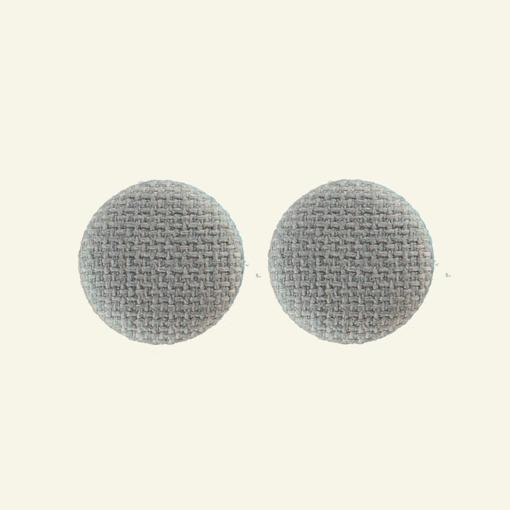 Shank button fabric 30mm light grey 2pcs 41983_pack