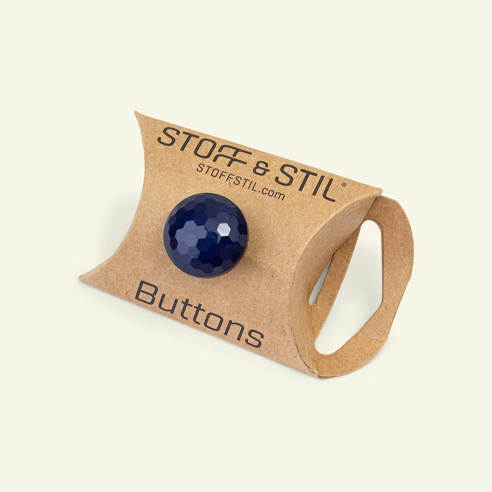 Shank button faceted 18mm lt. blue 6pcs 33143_pack_b