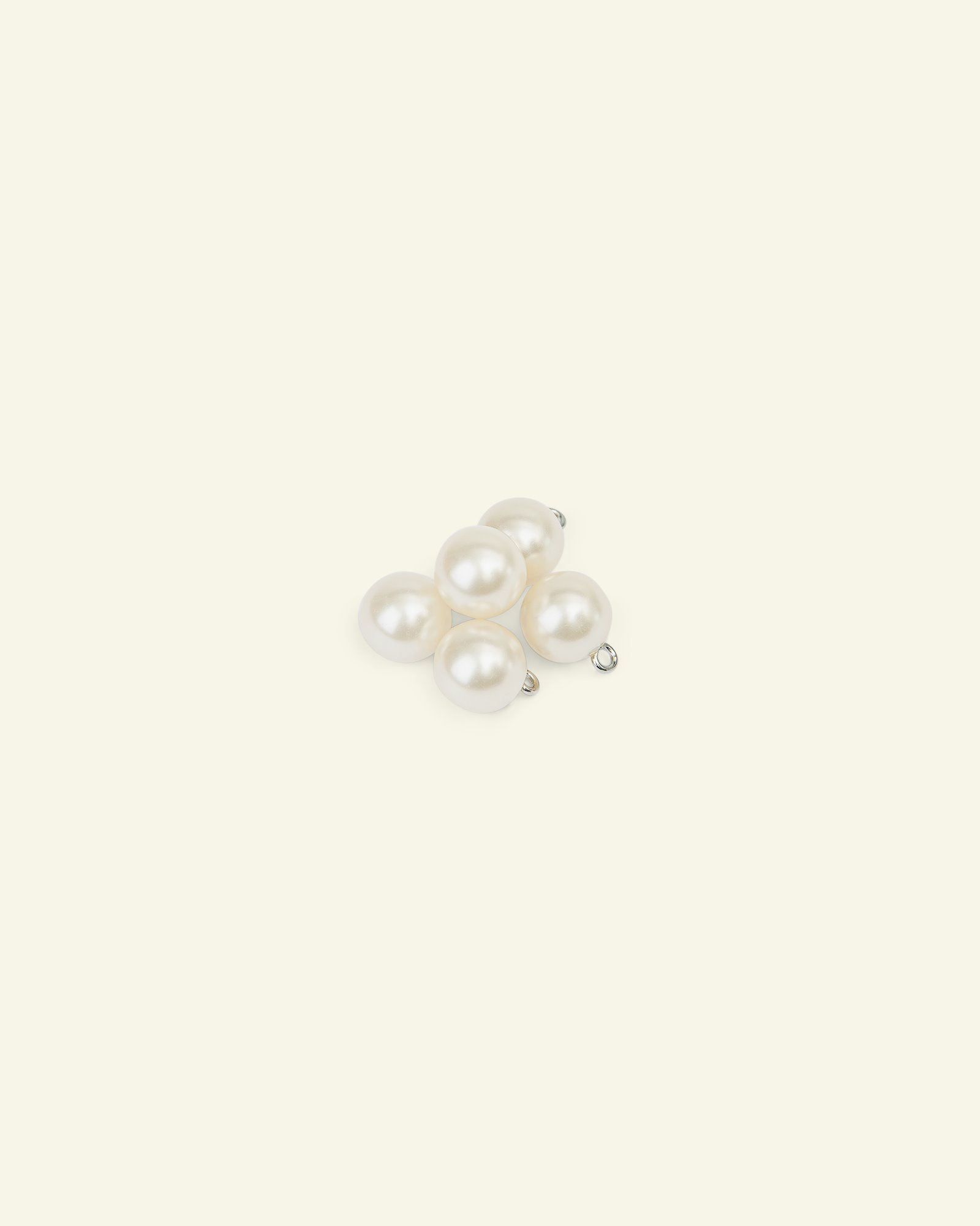 Shank button pearl 11mm white 5pcs 33080_pack