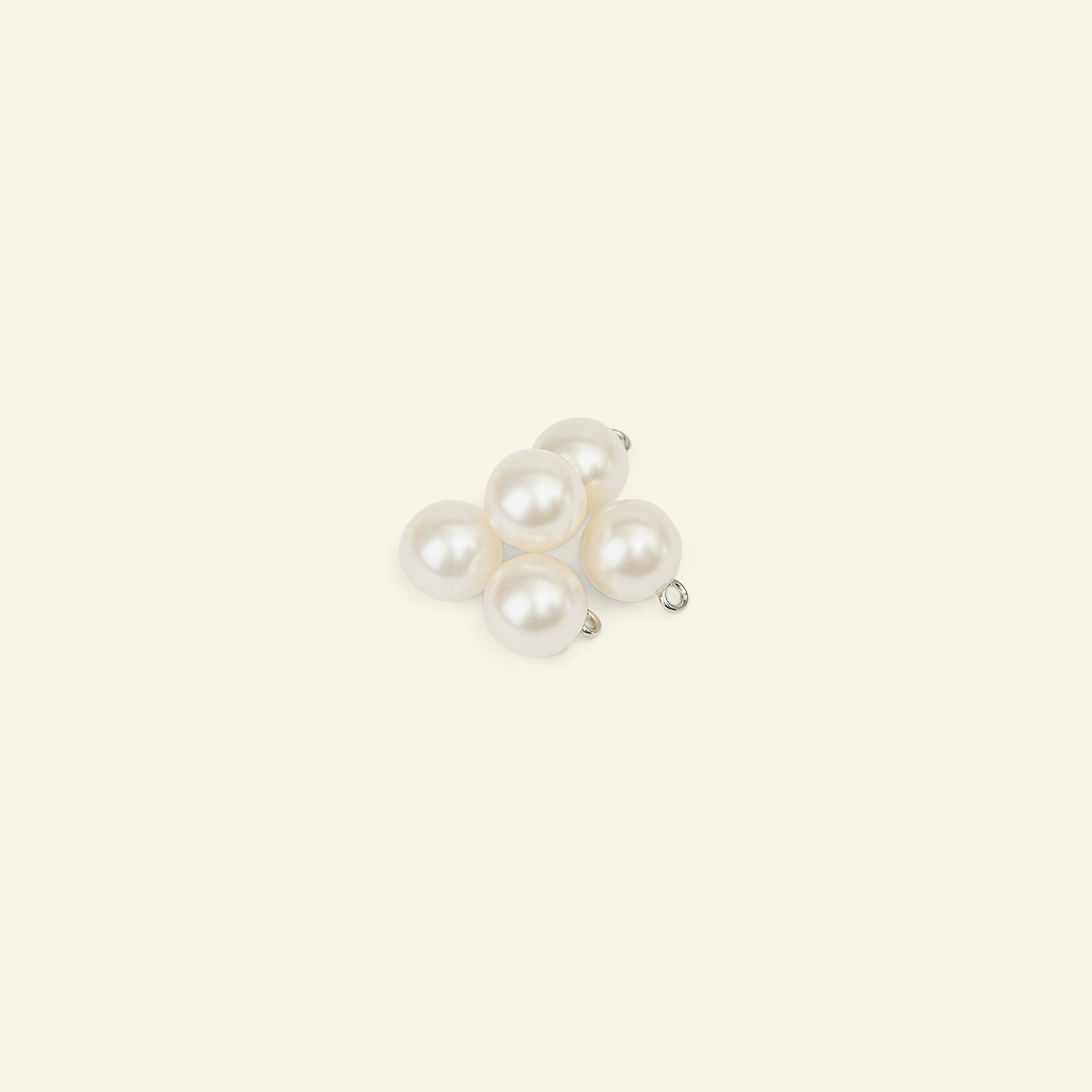 Shank button pearl 11mm white 5pcs 33080_pack