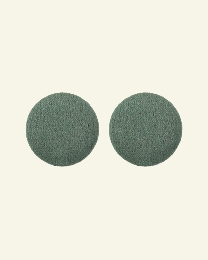 Shank button velour 30mm dark green 2pcs 40507_pack