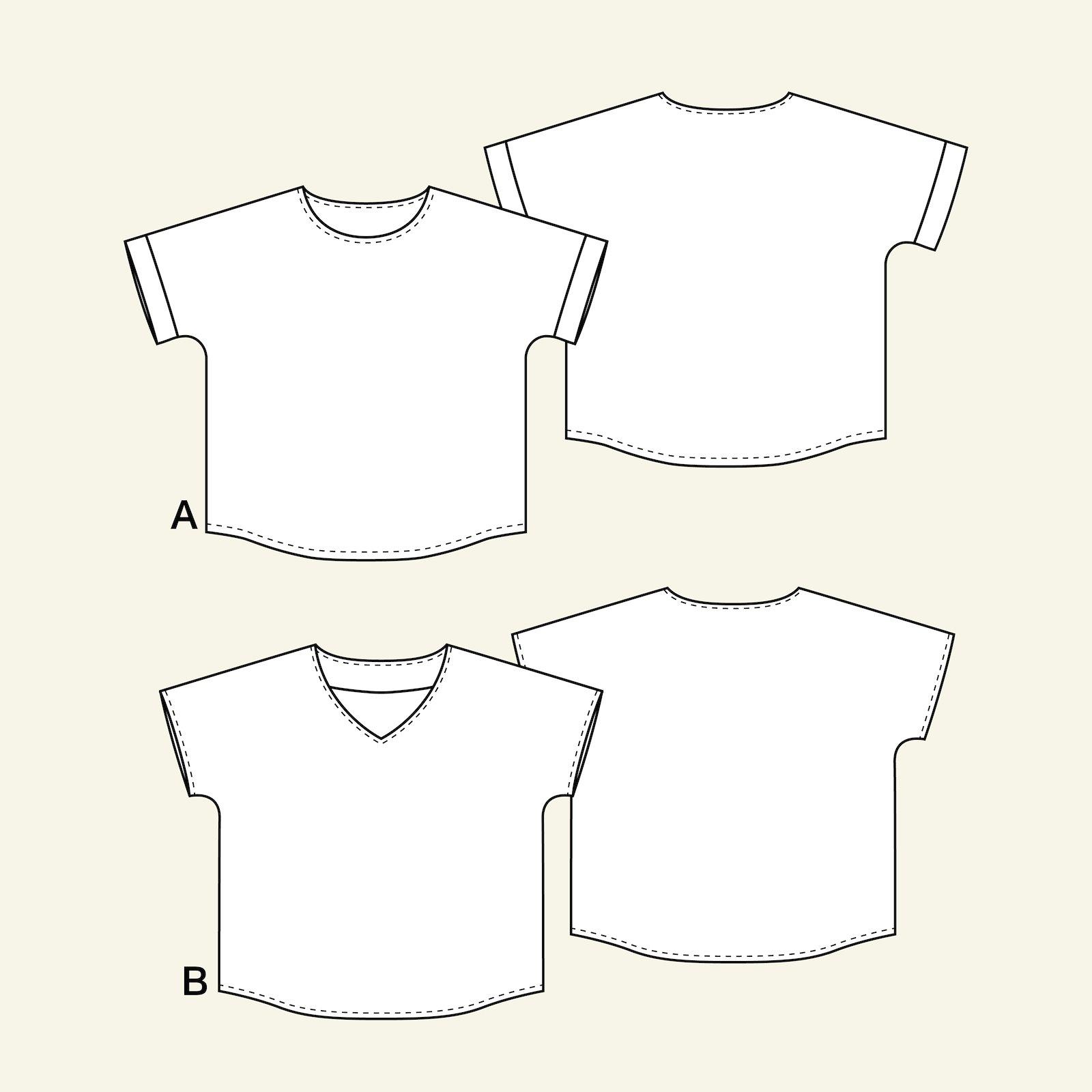 Short sleeved blouse, 34/6 p22065_pack
