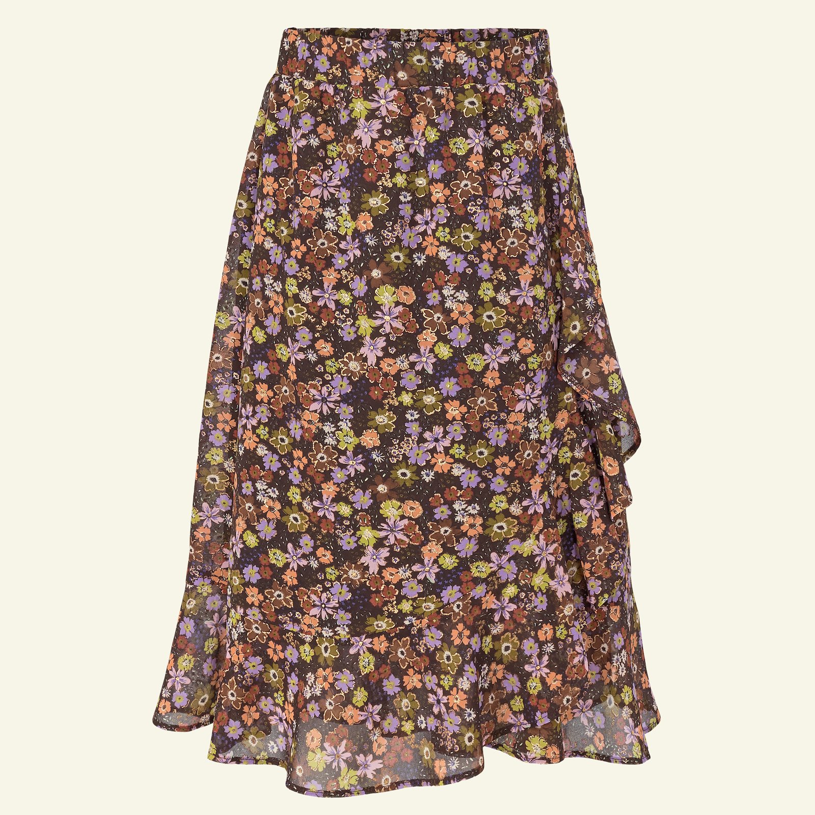Skirt with flounce, 98/3y p61016_631244_sskit