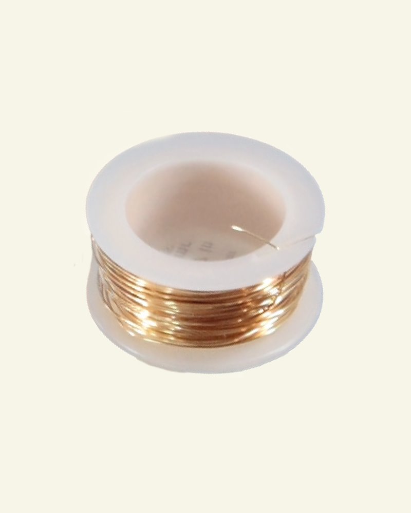 Smycke wire 0,64mm guldfärgad 7,3m 93505_pack