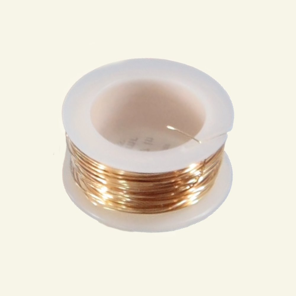 Smykke wire 0,64mm guldfarvet 7,3m 93505_pack