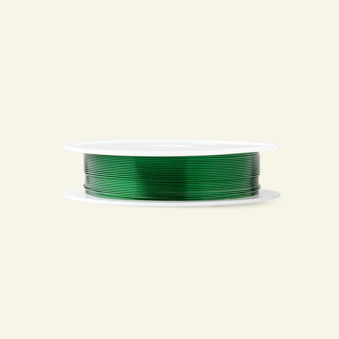 Billede af Smykke wire metal 0,50mm grøn 7m