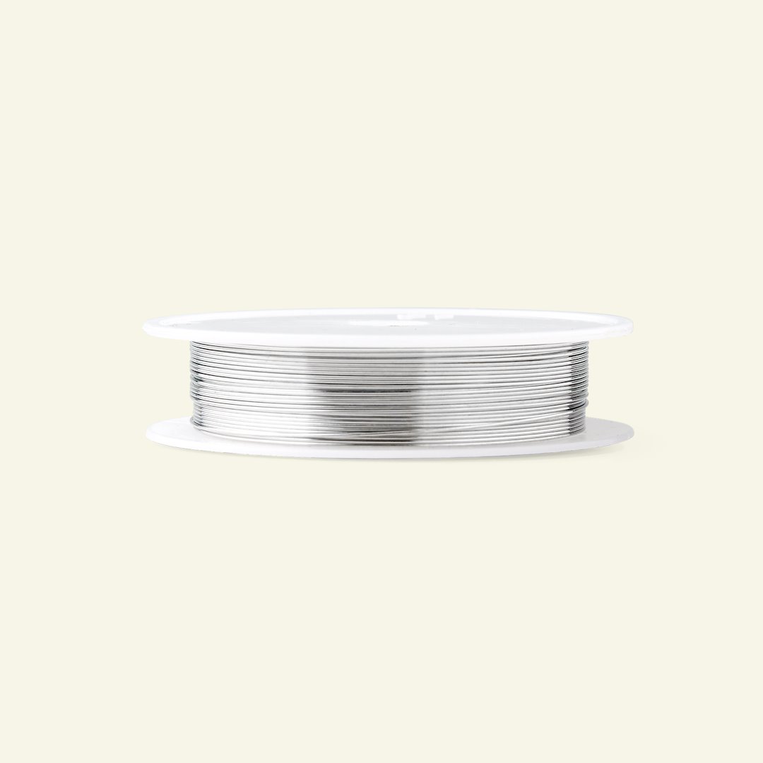 Billede af Smykke wire metal 0,50mm sølvfarvet 7m