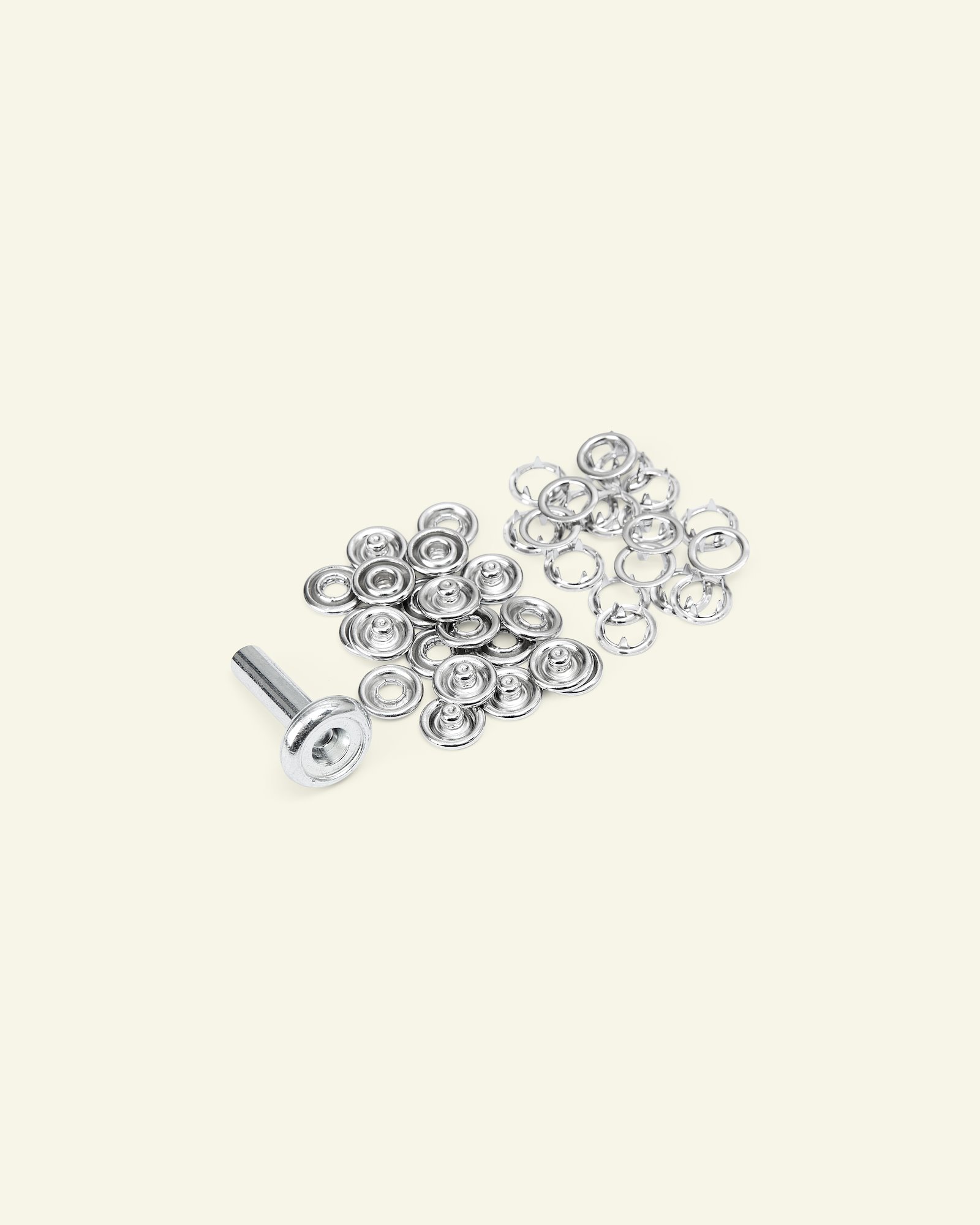 Snap button 10mm silver 10pcs 45099_pack