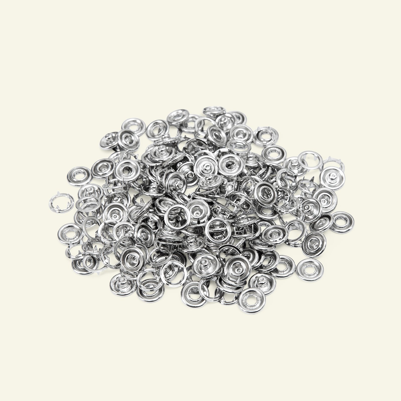 Snap button 10mm silver 50set 45026_pack
