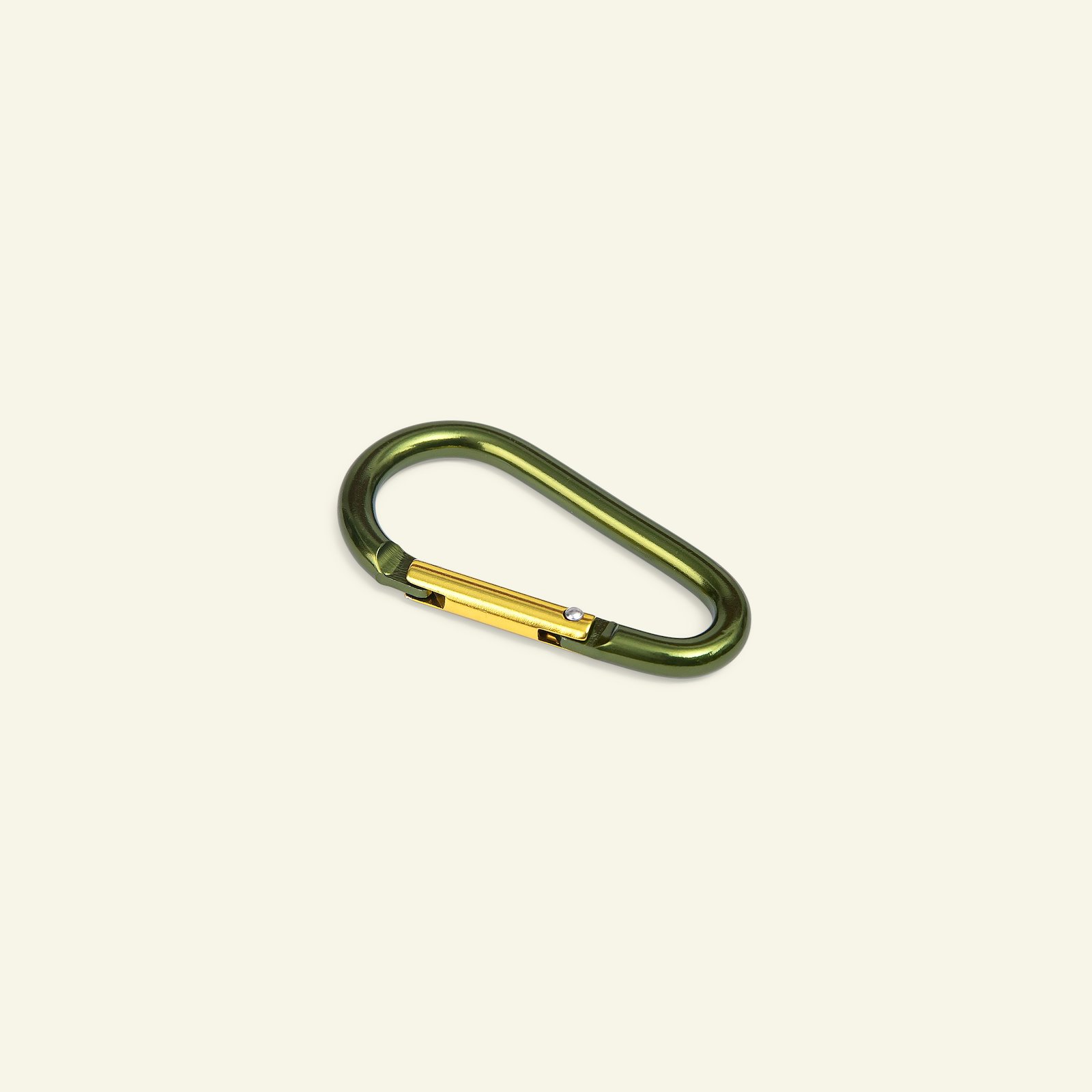 Snap hook 32x59mm army/gold 1pc 45528_pack