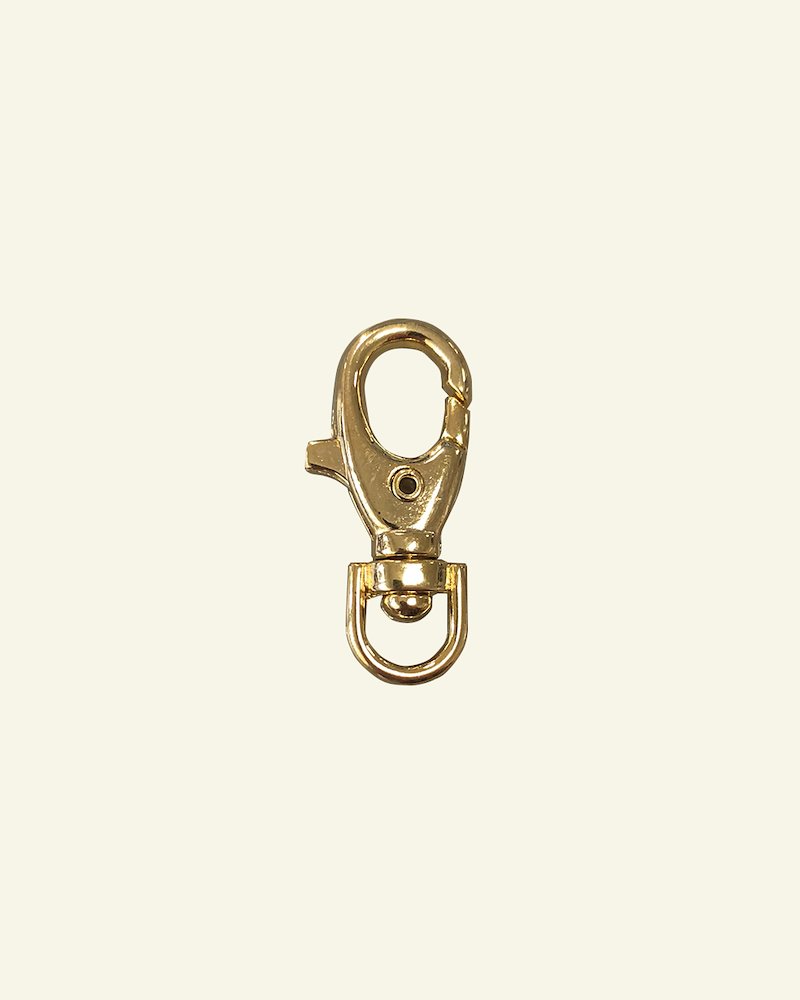 Snap hook metal 38x17mm gold colored 1pc 45524_pack